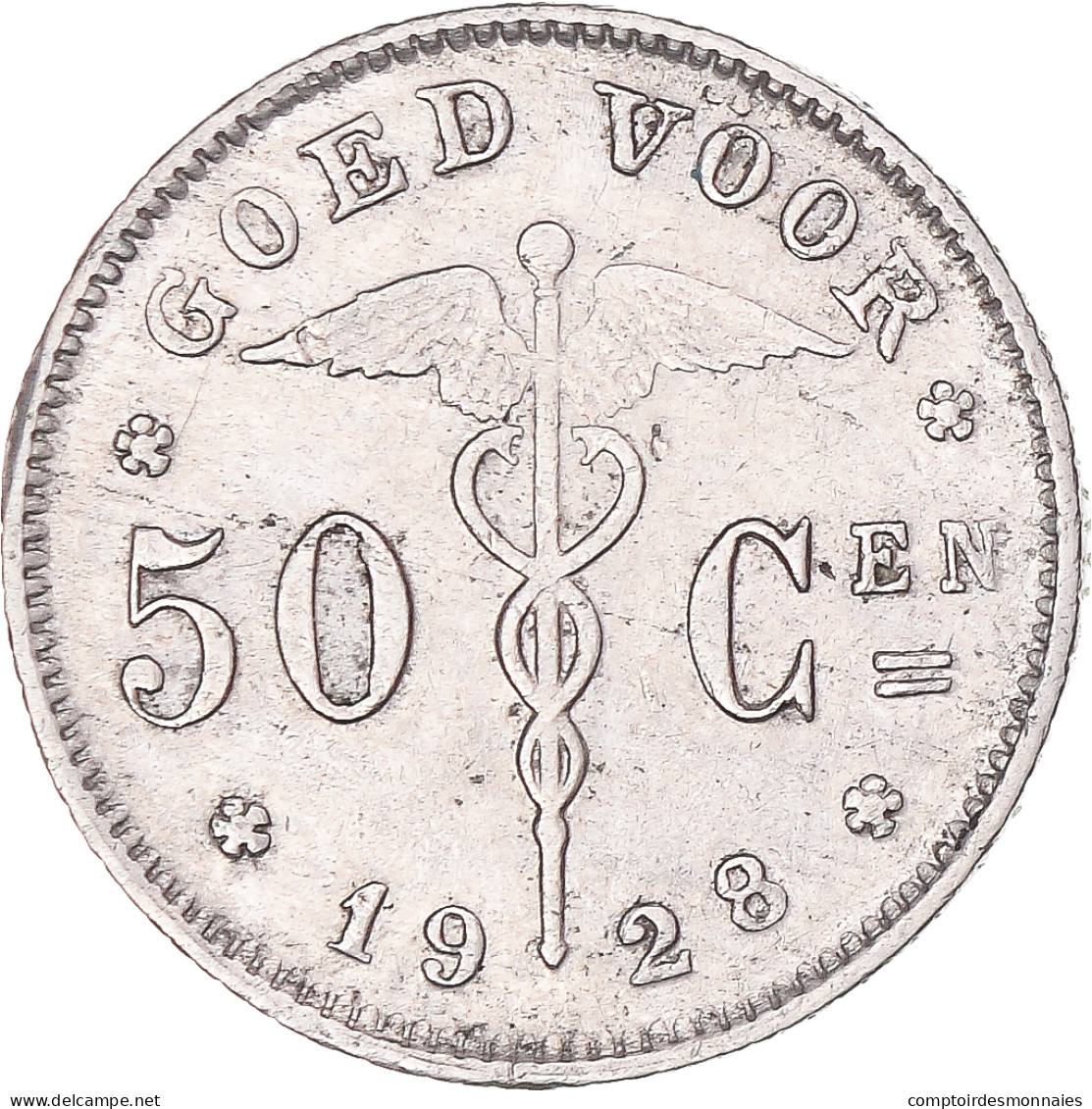 Monnaie, Belgique, 50 Centimes, 1928 - 50 Cents