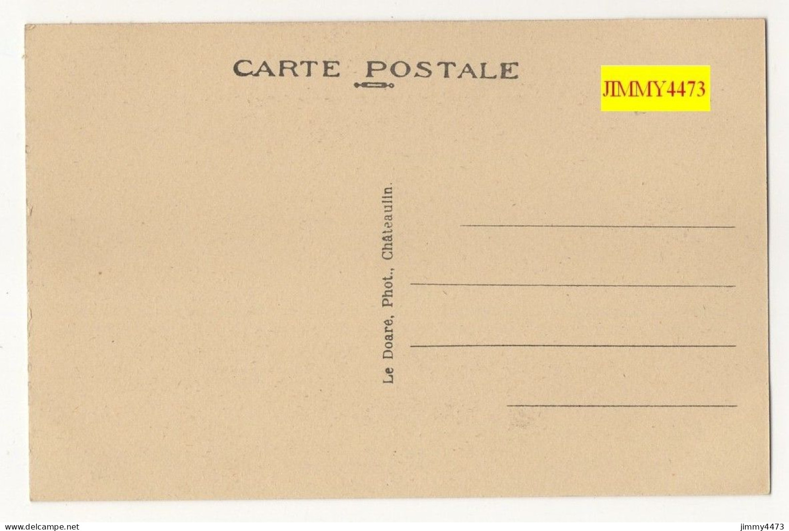 CPA - LOCRONAN - La Grande Place (Partie Basse) + Texte En Haut - N°2409 - Edit. Le Doaré - Locronan