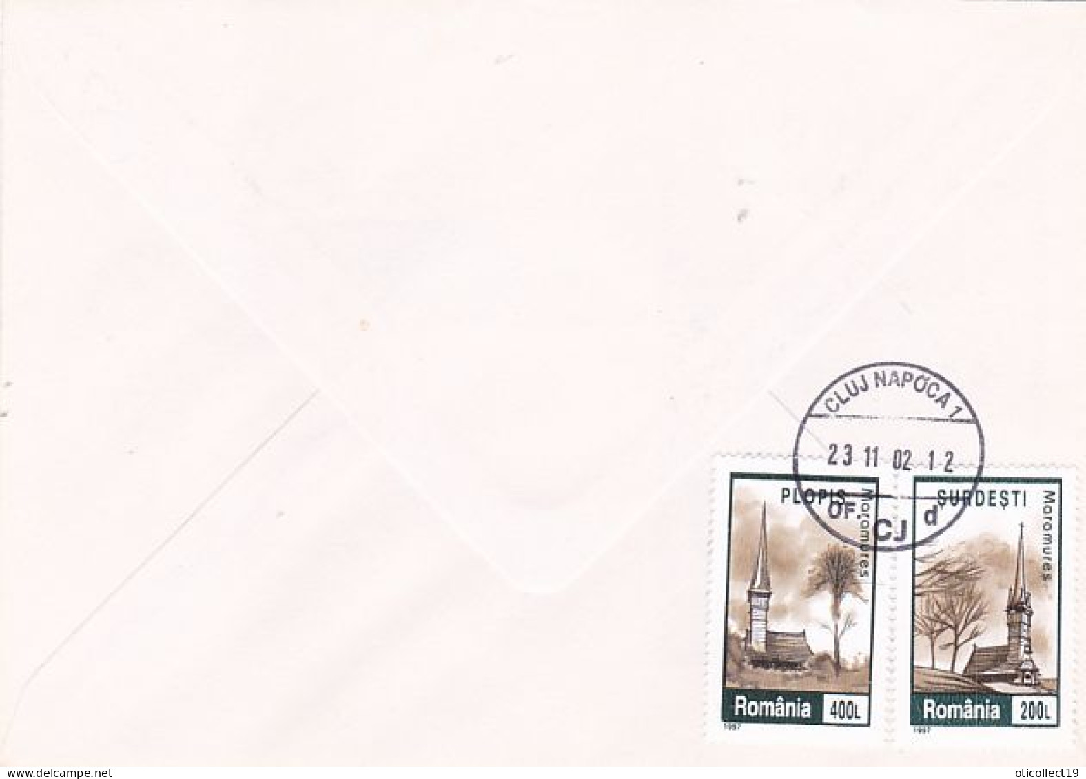 ANIMALS, MARINE MAMMALS, HUMPBACK WHALE, SPECIAL COVER, 2002, ROMANIA - Ballenas