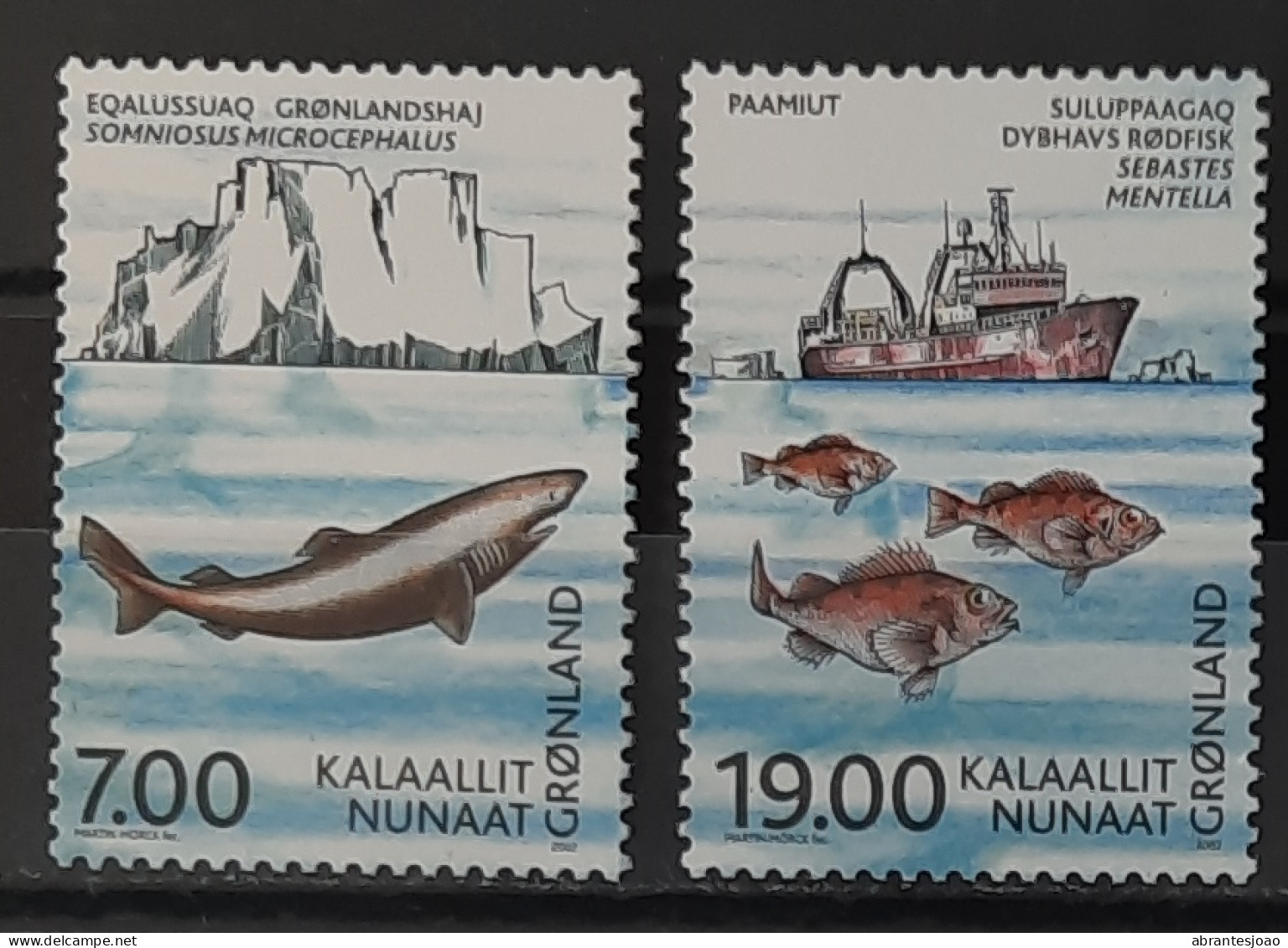 2002 - Denmark - MNH - International Council For Exploration Of The Sea-Joint With Faroe Islands And Greenland- 6 Stamps - Unused Stamps