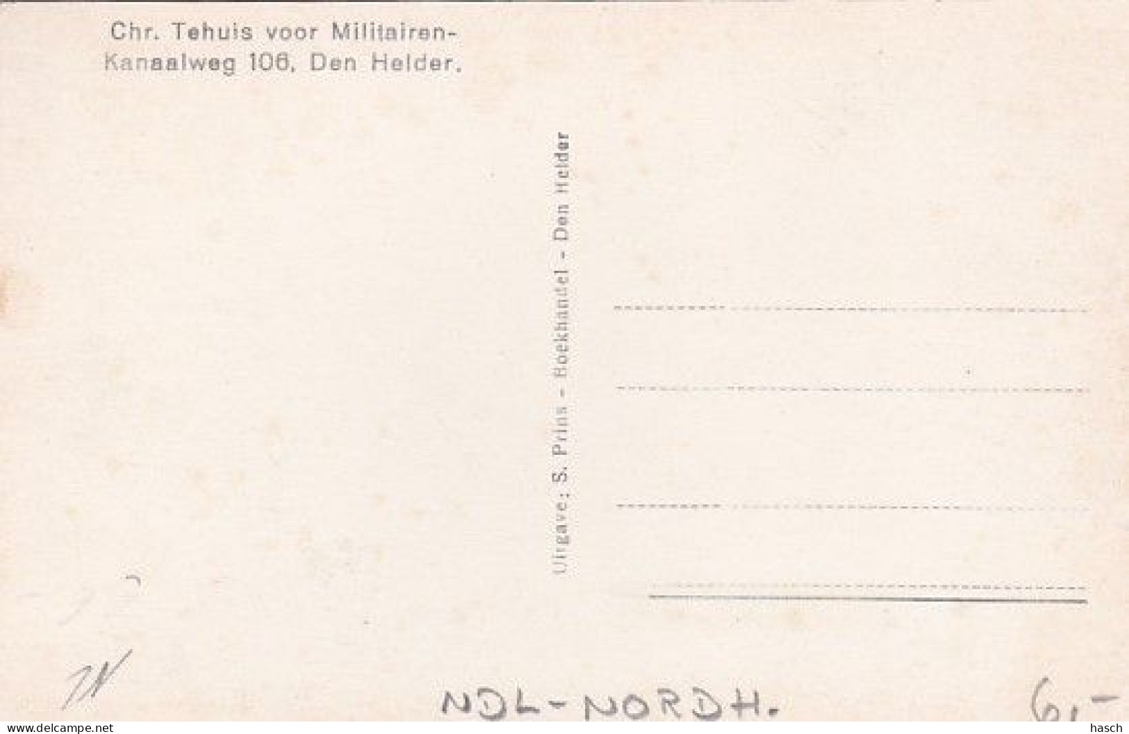 4837149Den Helder,  Chr. Tehuis Voor Militairen – Kanaalweg 106. - Den Helder