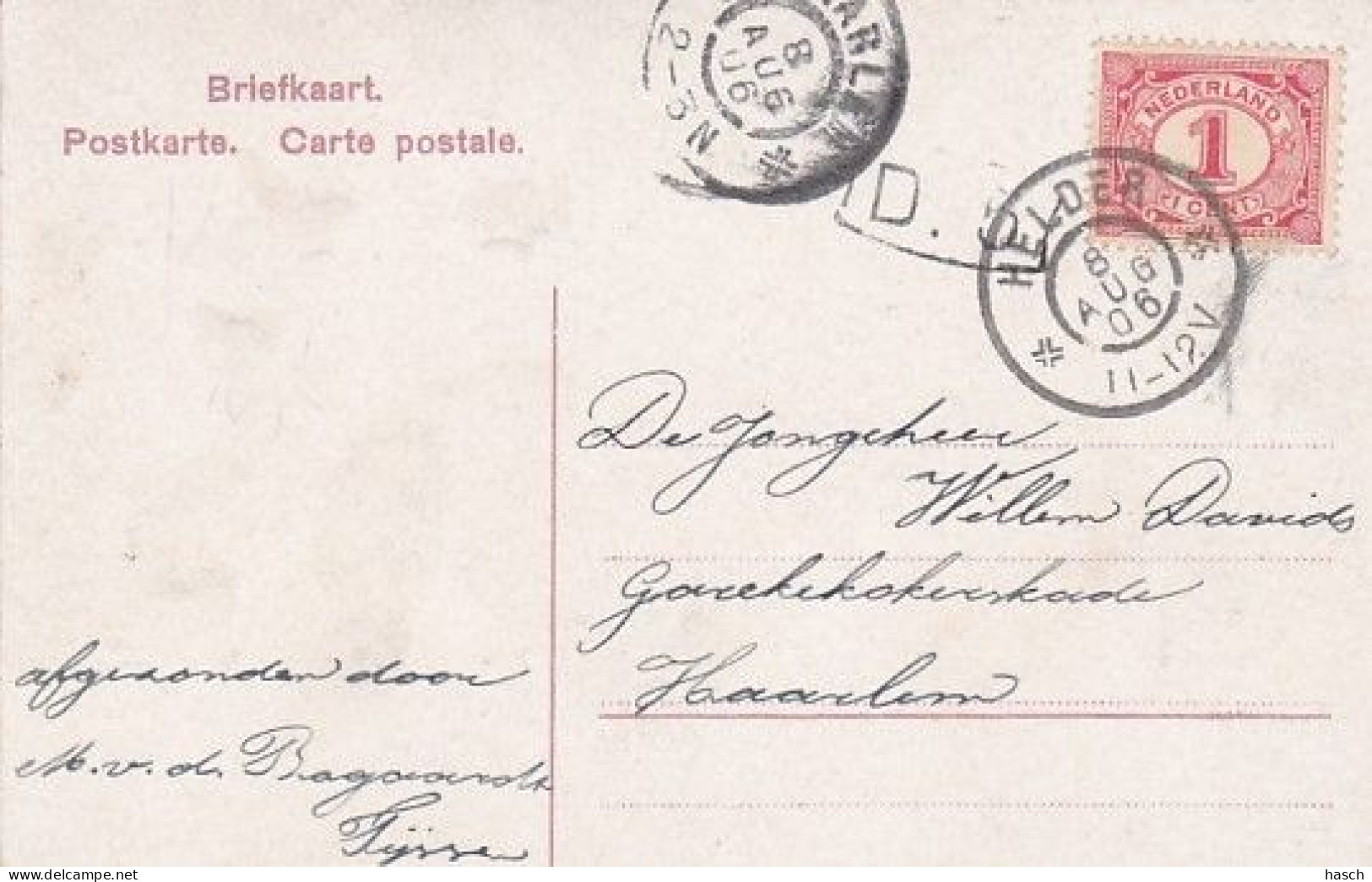 483749Den Helder, Marinetroepen Op Marsch. (poststempel 1906) - Den Helder