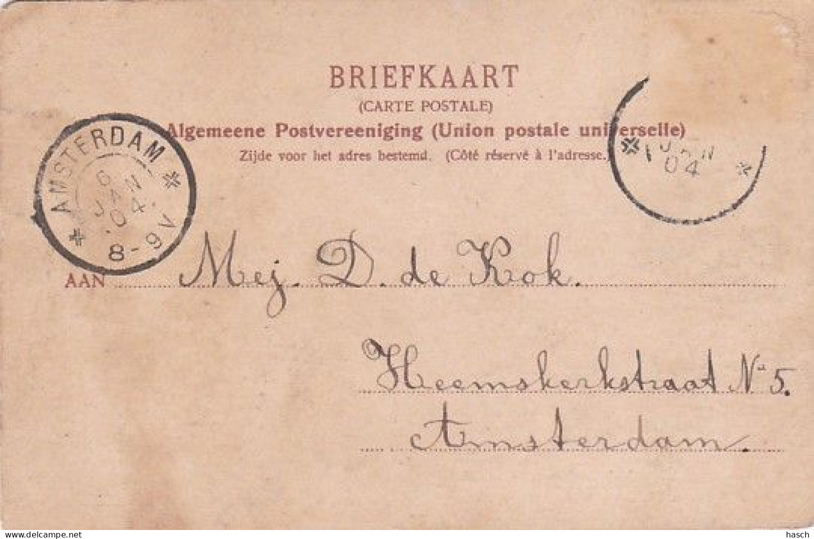 483738Den Helder, Havengezicht. (poststempel 1904)(zie Hoeken) - Den Helder