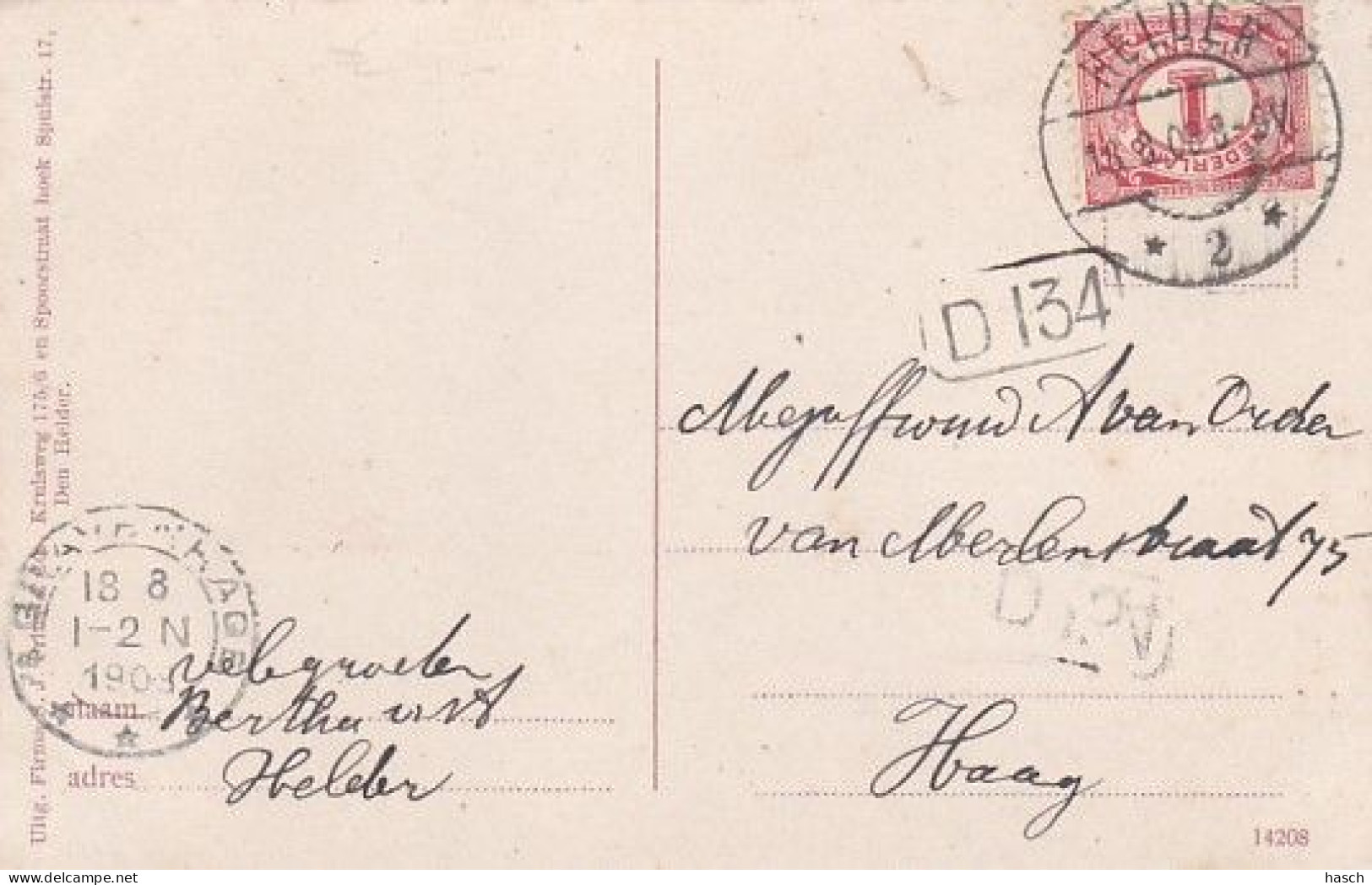 484295Den Helder, Willemsoord, Koninklijk Instituut. 1908. (rechtsonder Een Vouw) - Den Helder