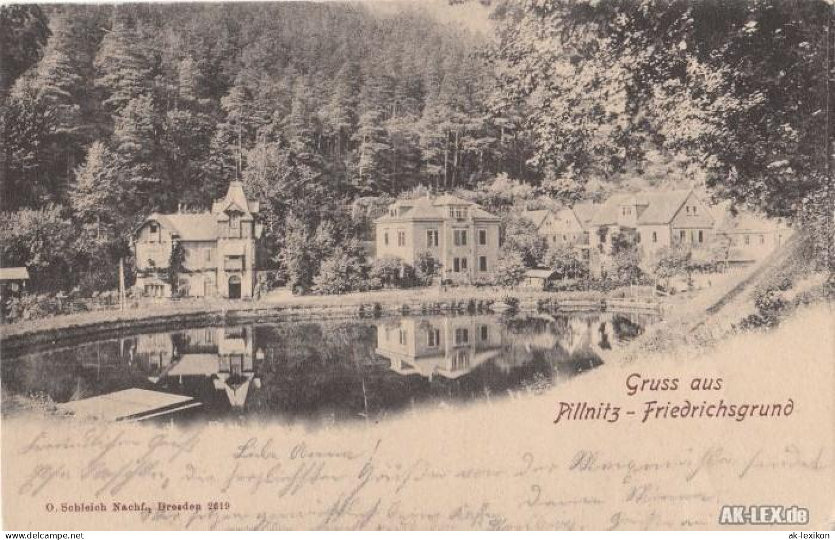 Ansichtskarte Pillnitz Gruss Aus... Friedrichsgrund 1901 - Pillnitz