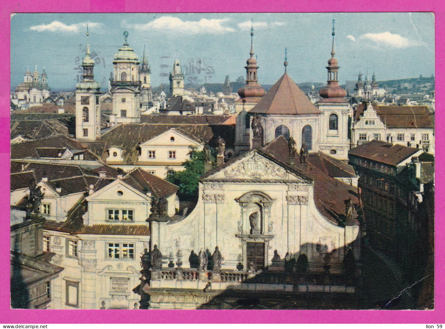 294757 / Czechoslovakia - Old Town Towers PC 1965 USED 30h - 3rd National Spartacist Games - Children's Exercises - Lettres & Documents