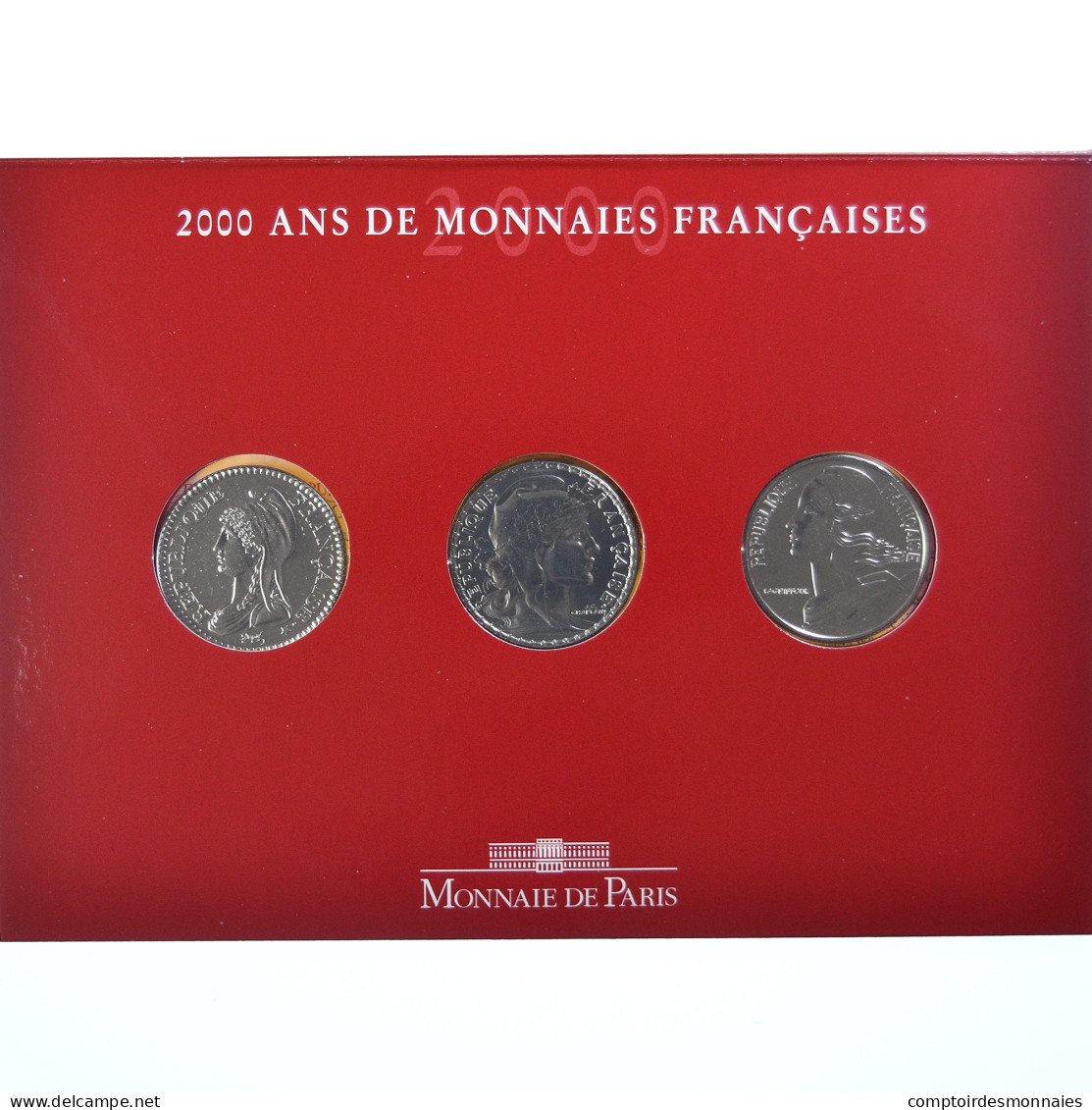 Monnaie, France, Coffret, 2000, 3 X 5 Francs N°3, FDC - Other & Unclassified