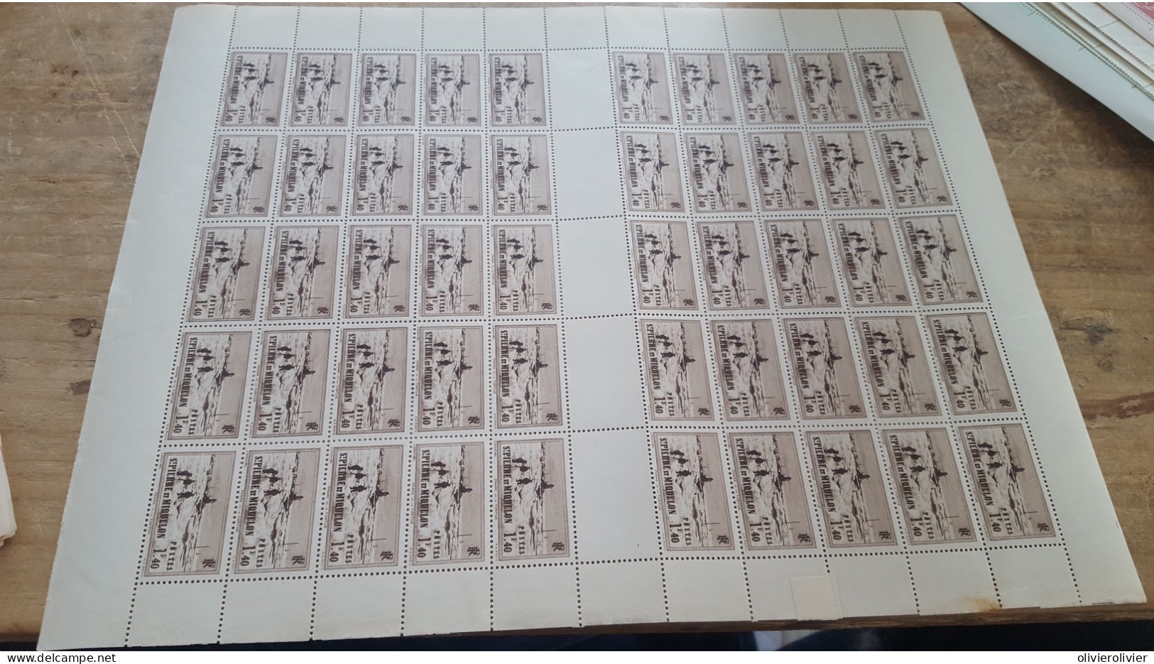 REF A6999 COLONIE FRANCAISE SAINT PIERRE ET MIQUELON FEUILLE - Collections, Lots & Series