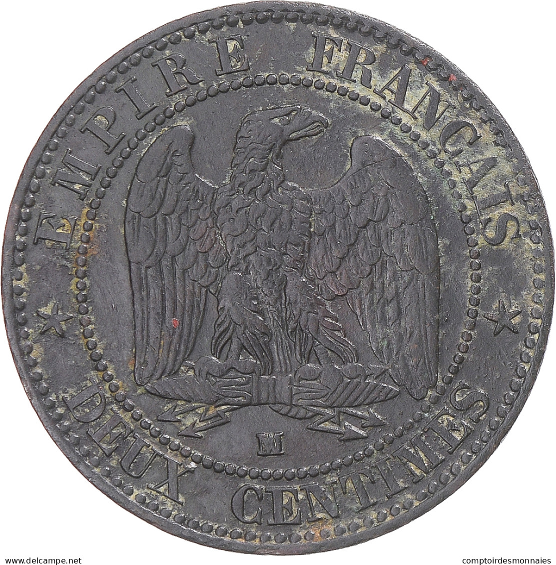 Monnaie, France, Napoleon III, 2 Centimes, 1856, Marseille, TB, Bronze - 2 Centimes