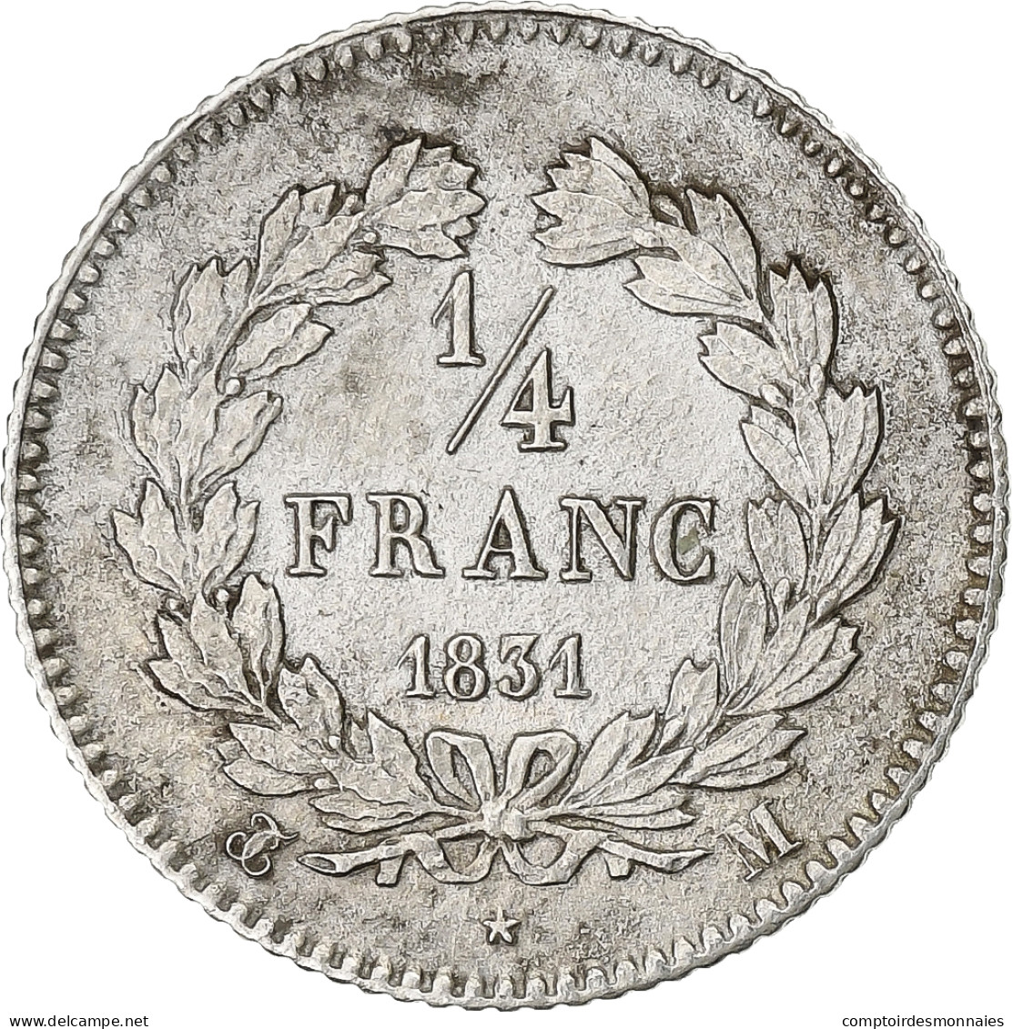 France, Louis-Philippe I, 1/4 Franc, 1831, Toulouse, Argent, TB+, Gadoury:355 - 25 Centimes