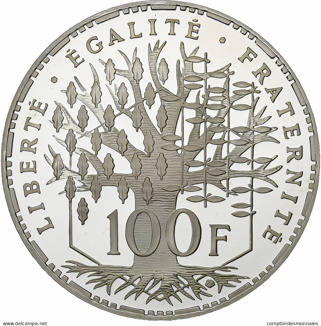 France, 100 Francs, Panthéon, 2001, Paris, BE, Argent, FDC, Gadoury:898a - 100 Francs