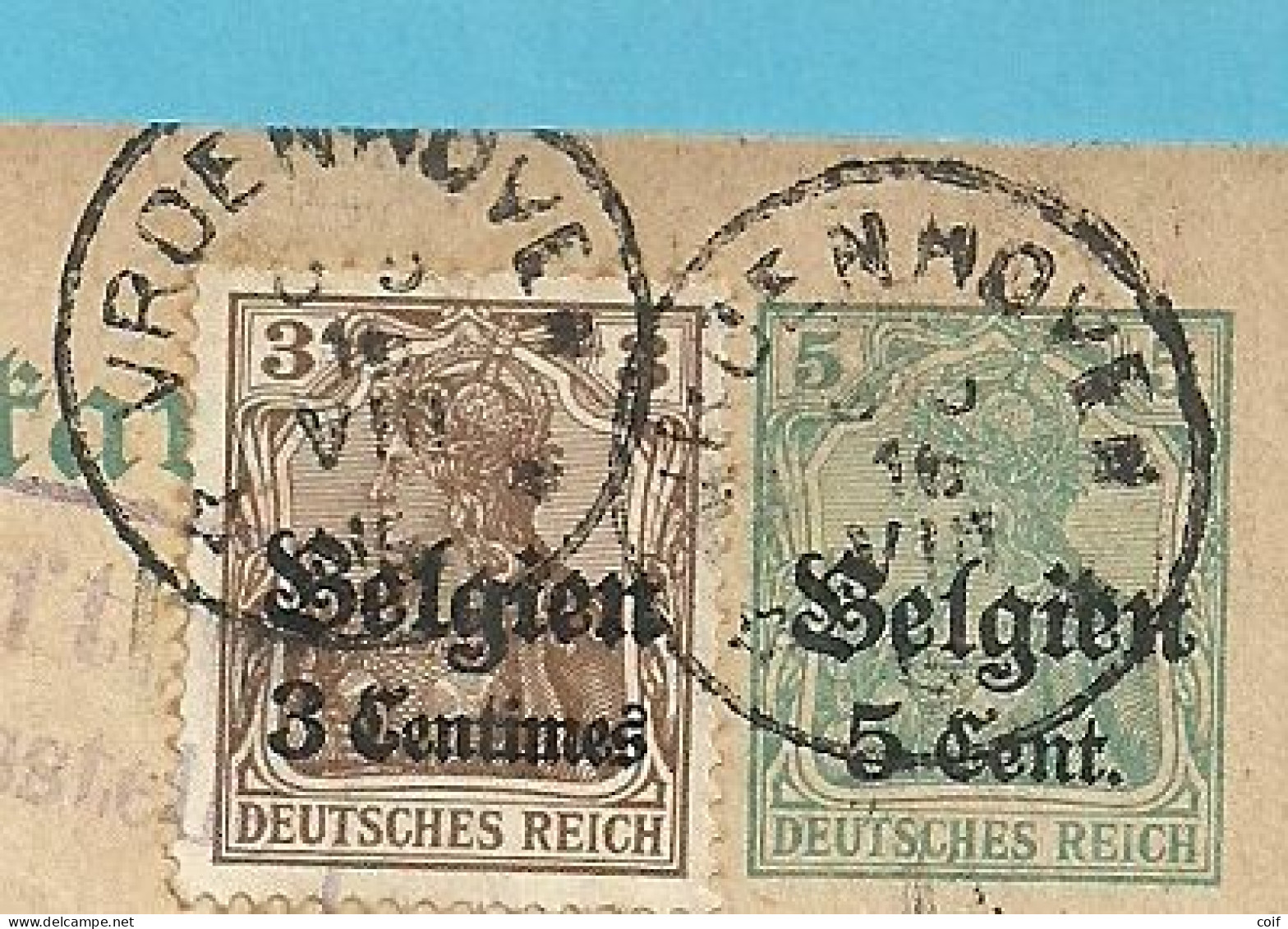 Entier Met Sterstempel (Relais) * VROENHOVEN *, Met GEPRUFT TONGERN - OC1/25 General Government