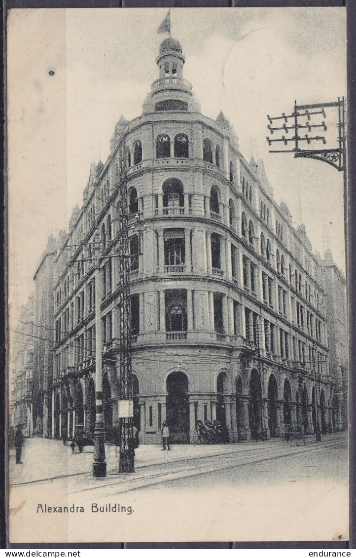 Hong Kong - CP Affr. 4c Càd "VICTORIA /13 MY 1907/ HONG KONG" Pour BRUXELLES - Càd "BRUXELLES /13-6-1907/ ARRIVEE" - Cartas & Documentos