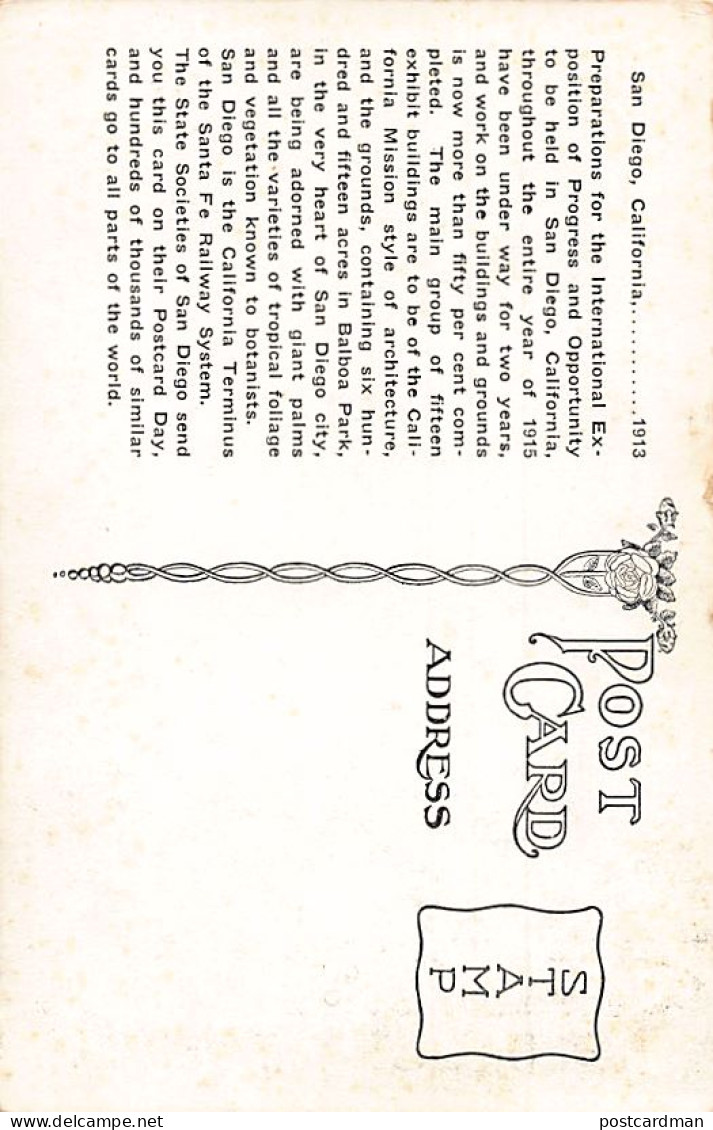 SAN DIEGO (CA) 1915 Panama California Exposition - San Diego