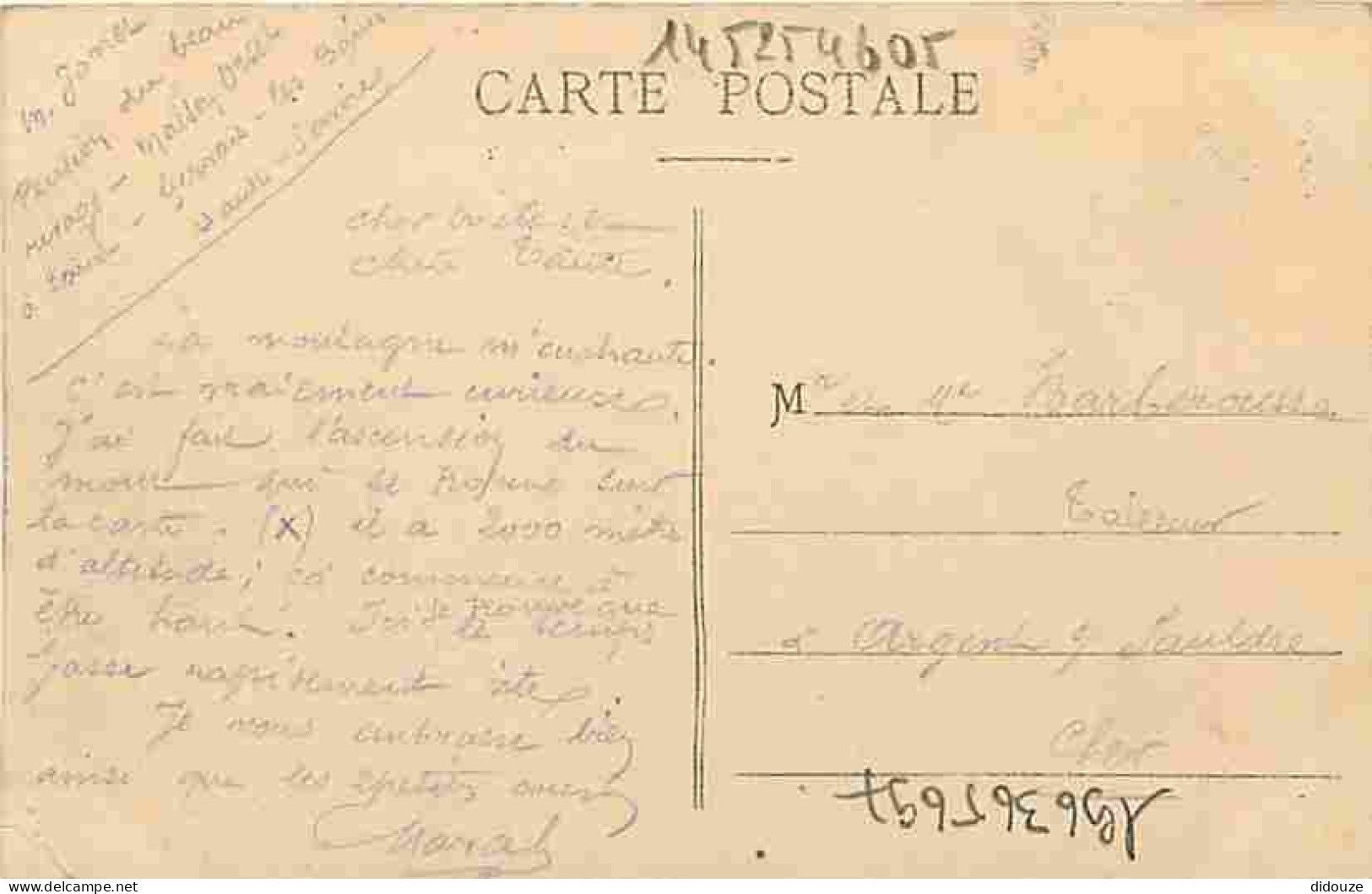 74 - Saint Gervais Les Bains - Aiguille De Bionnassay - Correspondance - Oblitération Ronde De 1911 - Etat Pli Visible - - Saint-Gervais-les-Bains