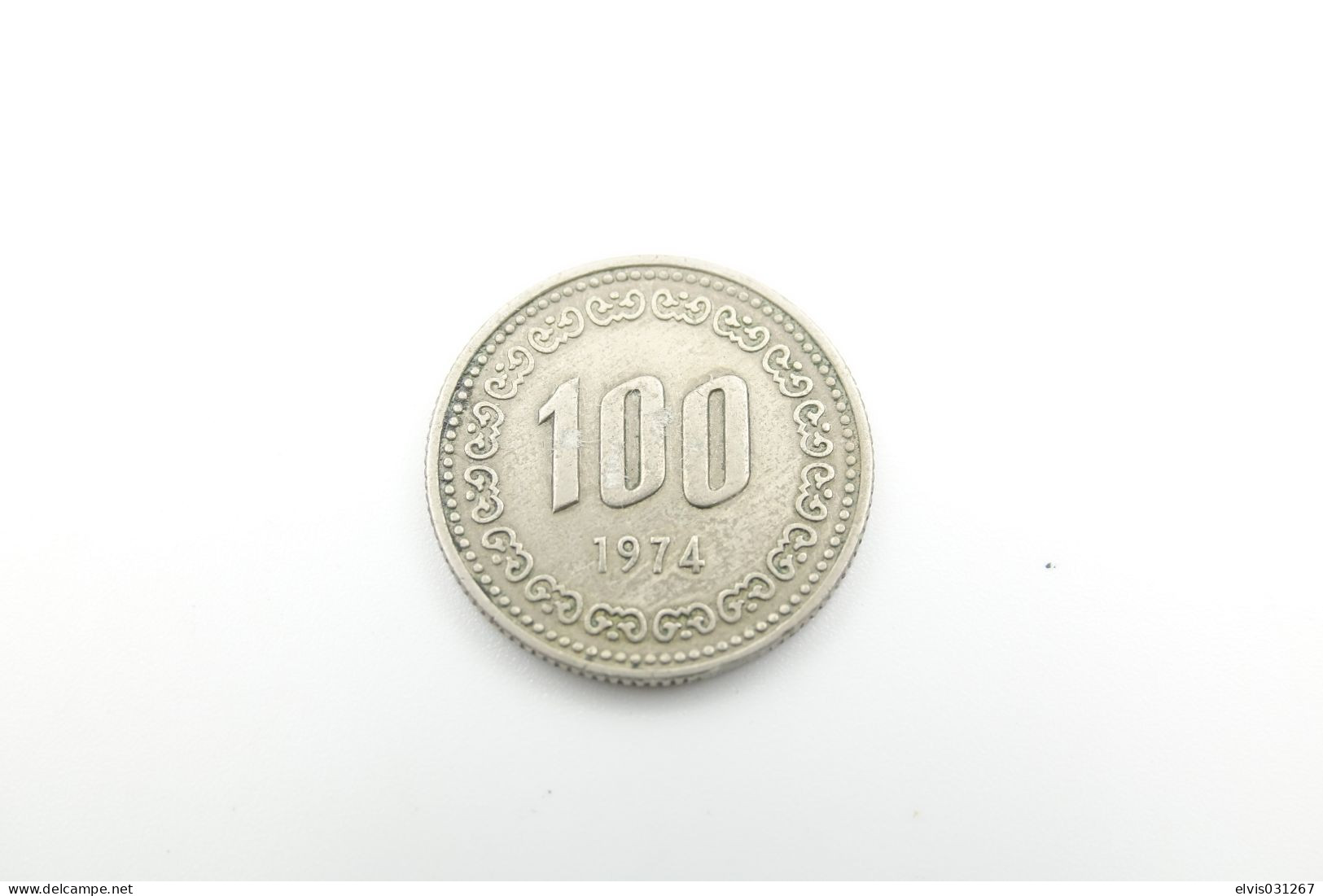 Vintage COIN : South Korea : 100 Won 1974 - Copper - Nickel - Korea (Zuid)