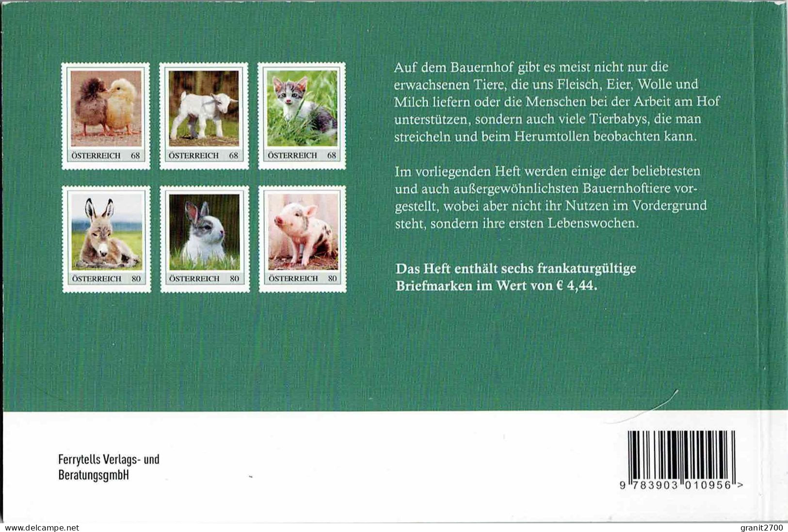 PM Marken Heft - Tierbabys Am Bauernhof Mit 6 Verschiedenen Marken  Lt. Scan Postfrisch - Persoonlijke Postzegels