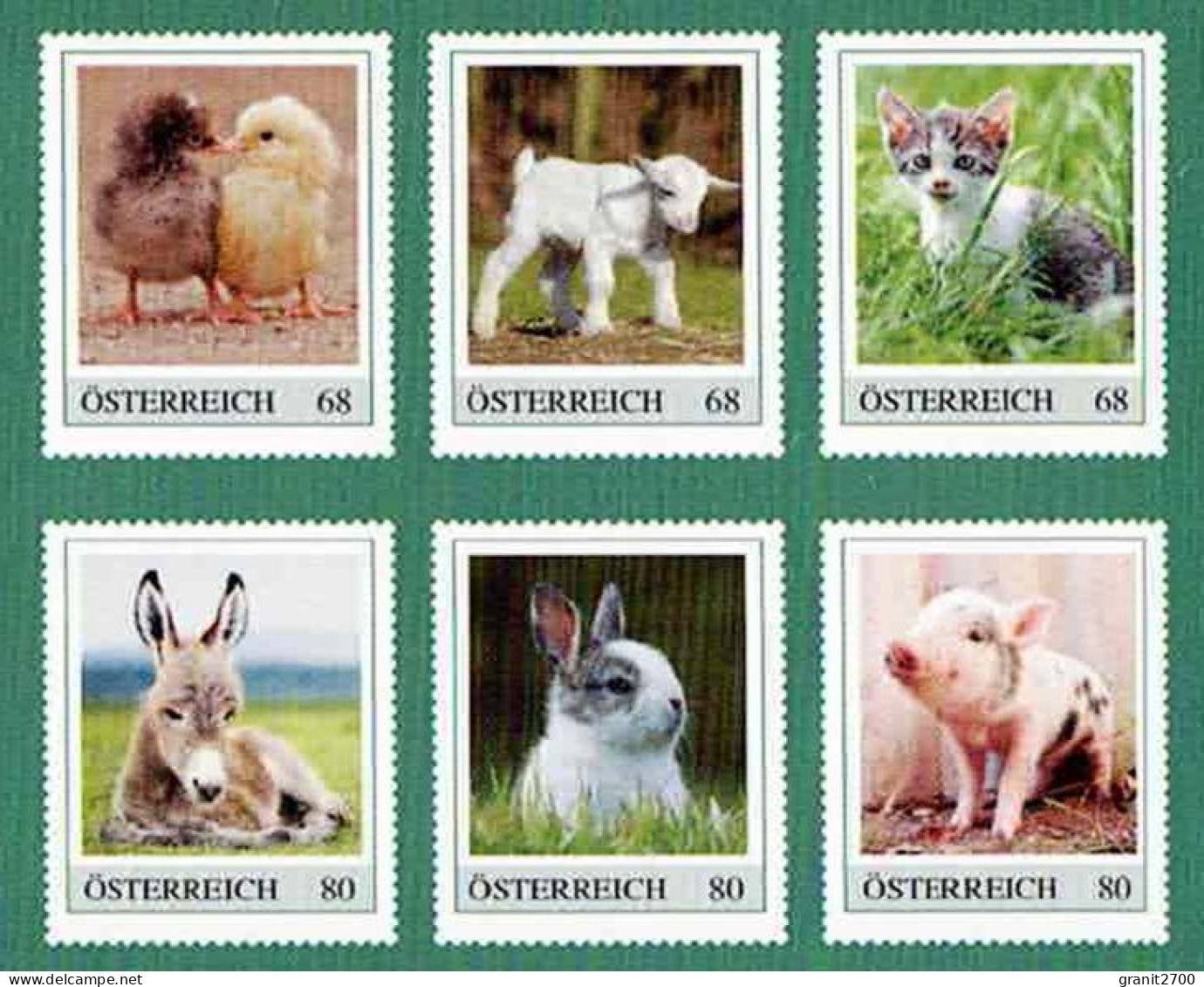 PM Marken Heft - Tierbabys Am Bauernhof Mit 6 Verschiedenen Marken  Lt. Scan Postfrisch - Timbres Personnalisés