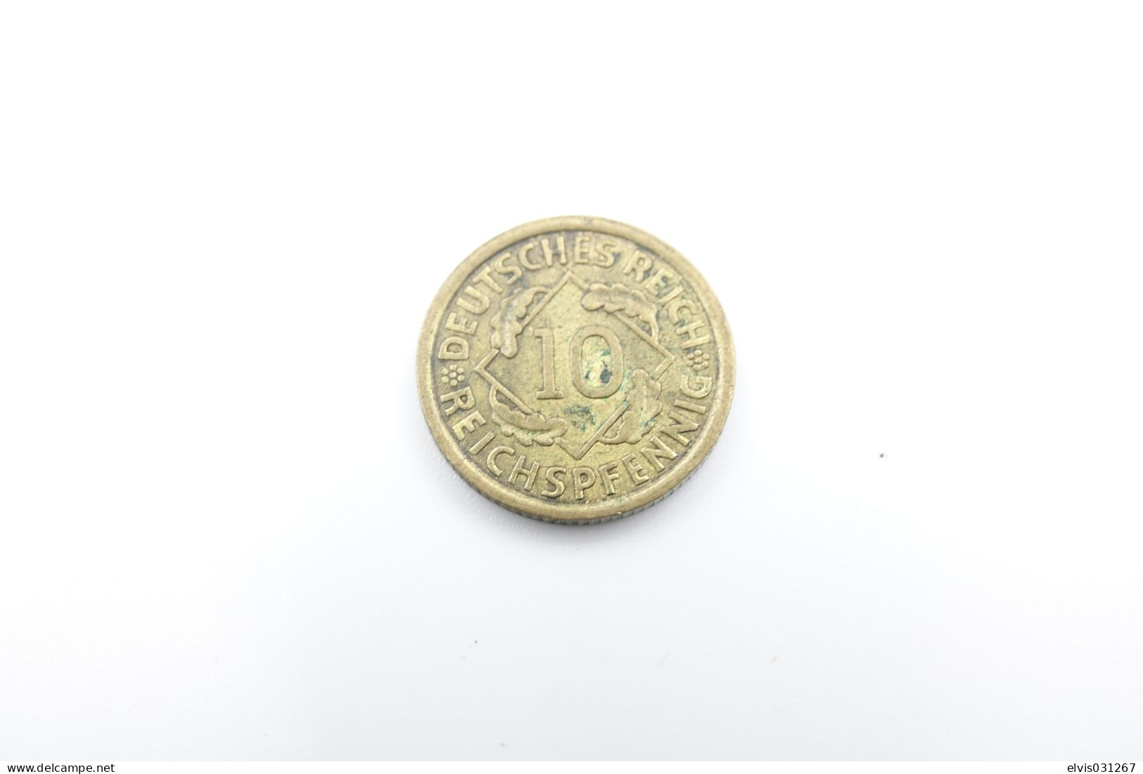 Vintage COIN : Germany : 10 Deutsches Reichpfennig 1935  Berlin ( A ) - Aluminium Bronze - 10 Reichspfennig