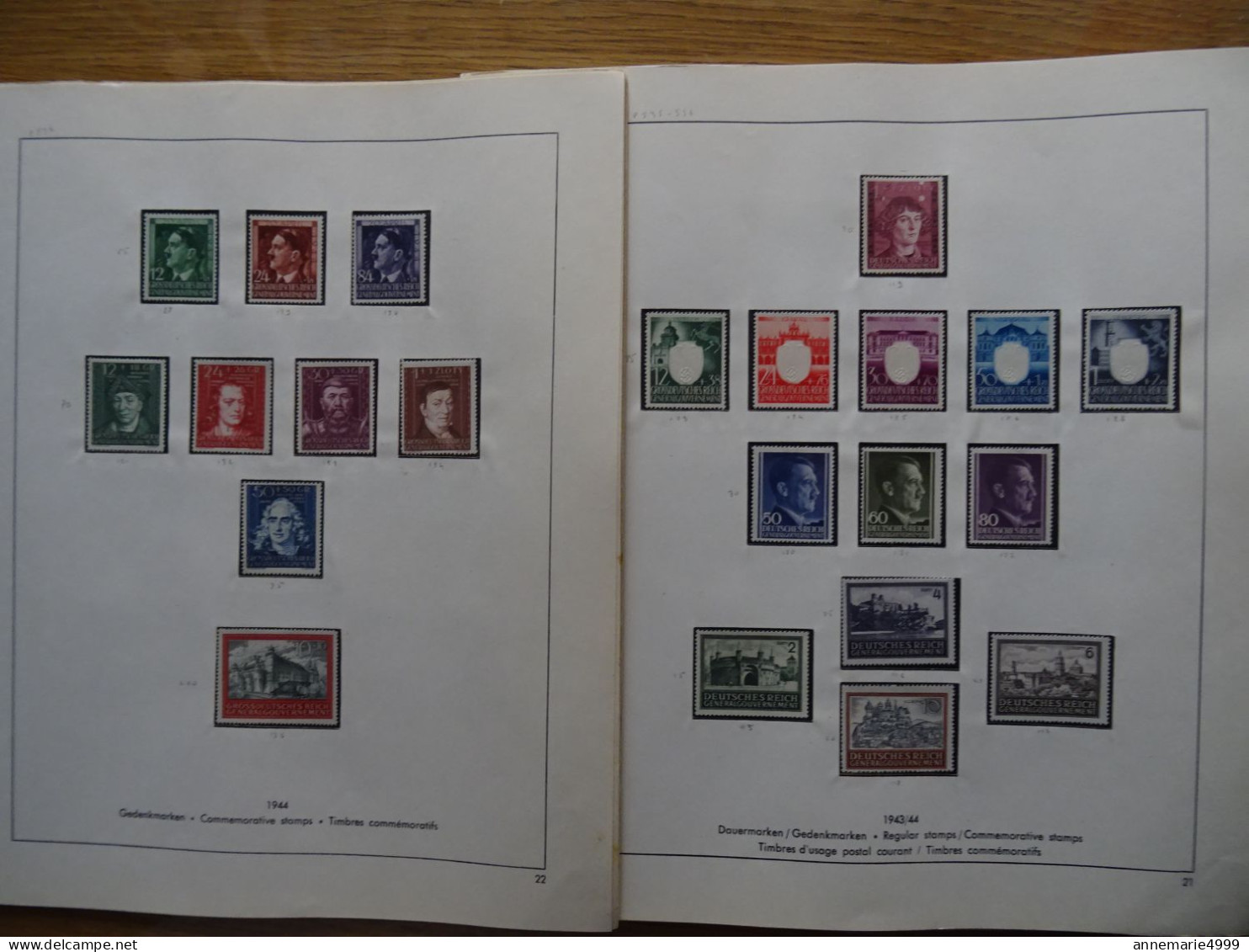 ALLEMAGNE "timbres D'occupation" 1939-44 Séries Complètes Pays Divers Neuf Sans Charnière Très  Beau Voir Les Scan - Ocupación 1938 – 45