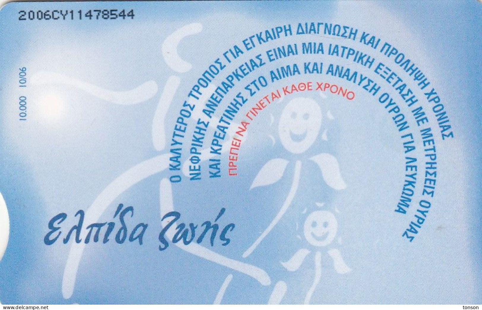 Cyprus, CYP-C-161, 2006CY, Cyprus Kidney Association, 2 Scans. - Chipre