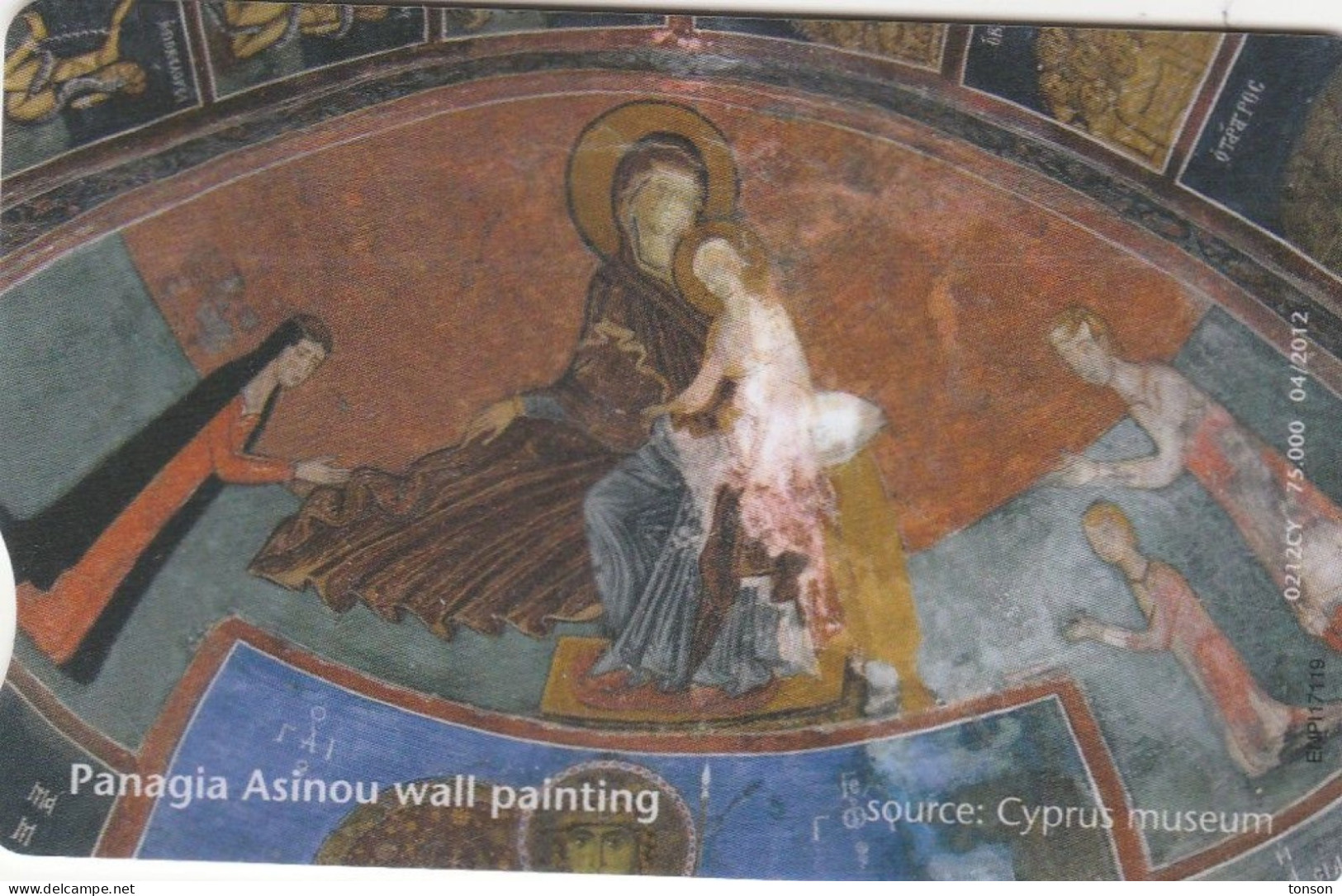 Cyprus, CYP-C-192, 0212CY, Unesco World Heritage Sites, Ancient Church In Asinou, 2 Scans. - Chypre