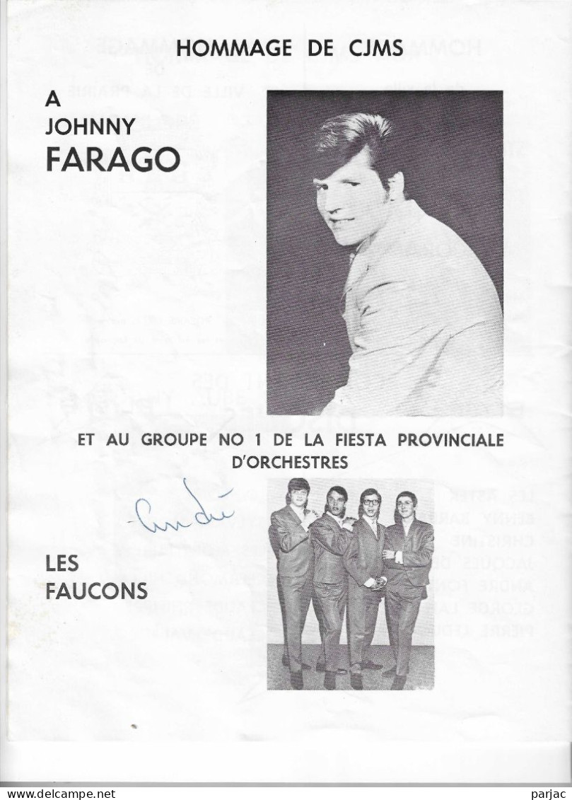 Musiccorama Cjms 1967 Avec Signature De Quelques Arttistes - Sänger Und Musiker