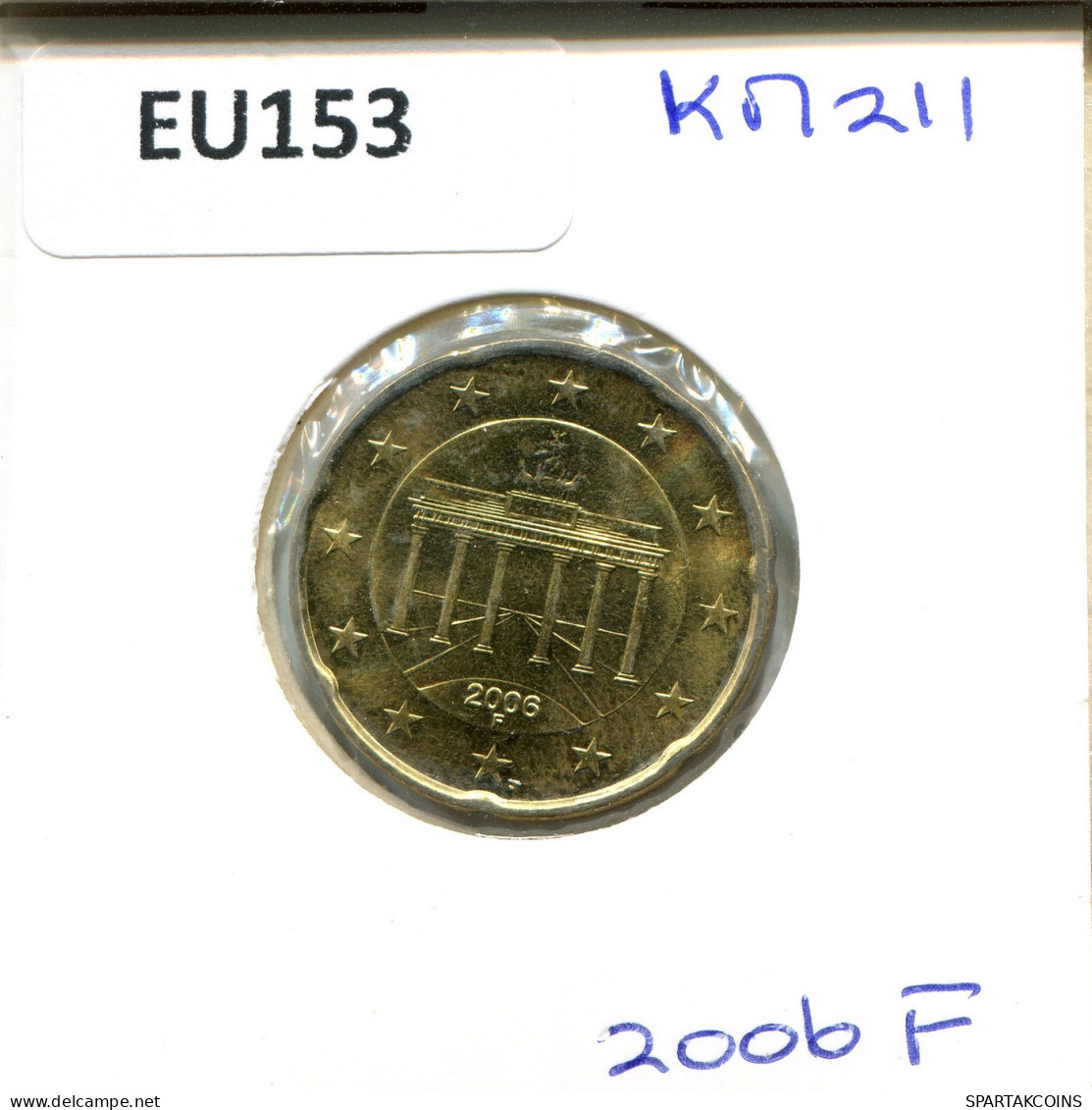 20 EURO CENTS 2006 GERMANY Coin #EU153.U.A - Alemania