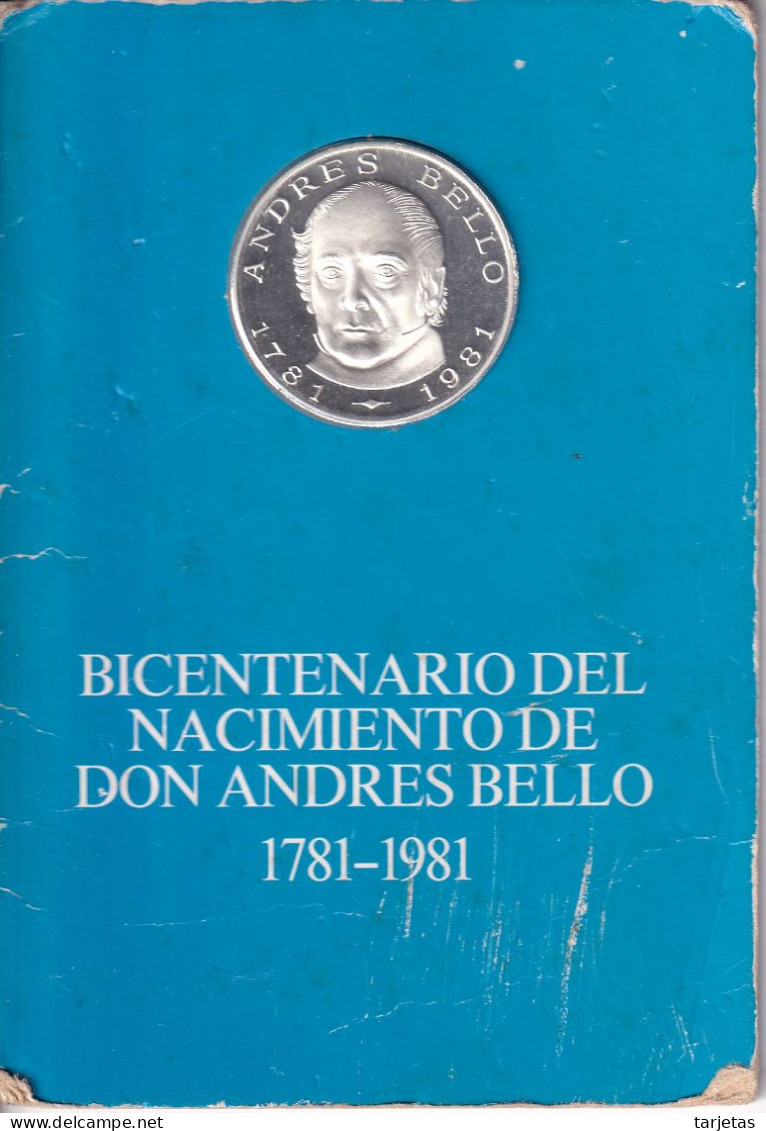 MONEDA DE PLATA DE VENEZUELA DE 100 BOLIVARES DEL AÑO 1981 DE ANDRES BELLO (COIN) SILVER,ARGENT. - Venezuela