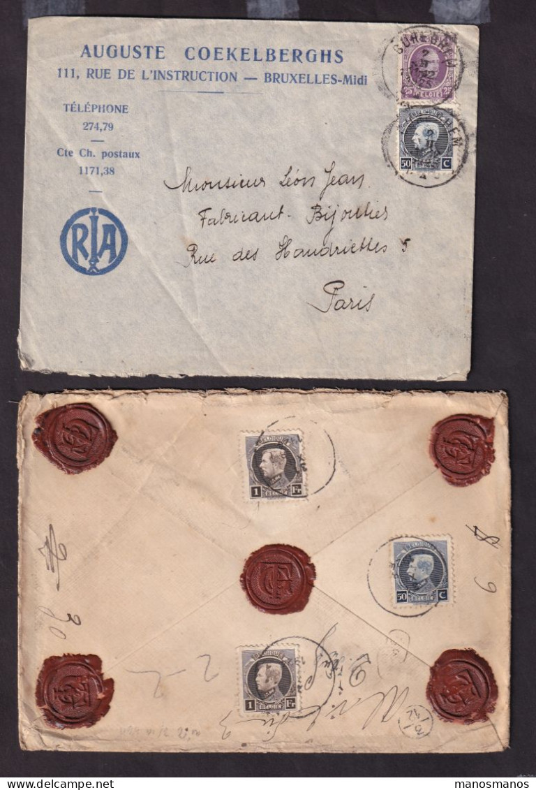 DDGG 428 -  Petit Montenez - Petit Ensemble De 17 Cartes/lettres De Cette émission , Dont Reco De L'Exposition De 1921 - 1921-1925 Piccolo Montenez