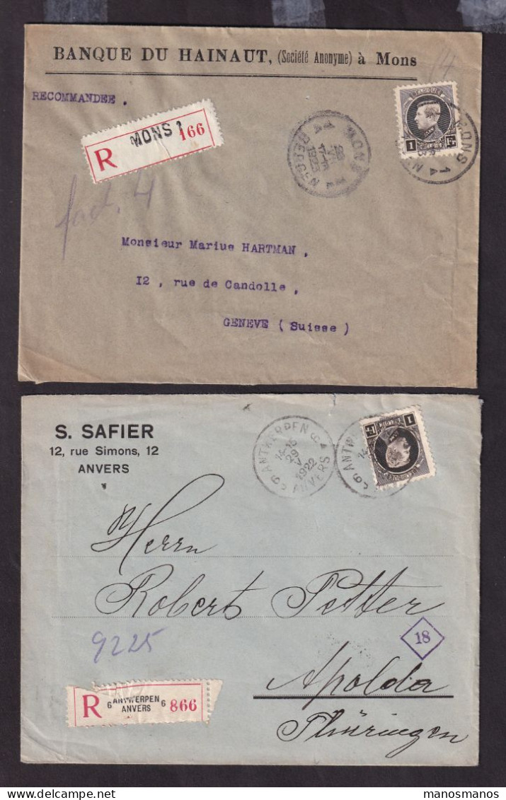 DDGG 428 -  Petit Montenez - Petit ensemble de 17 cartes/lettres de cette émission , dont Reco de l'Exposition de 1921