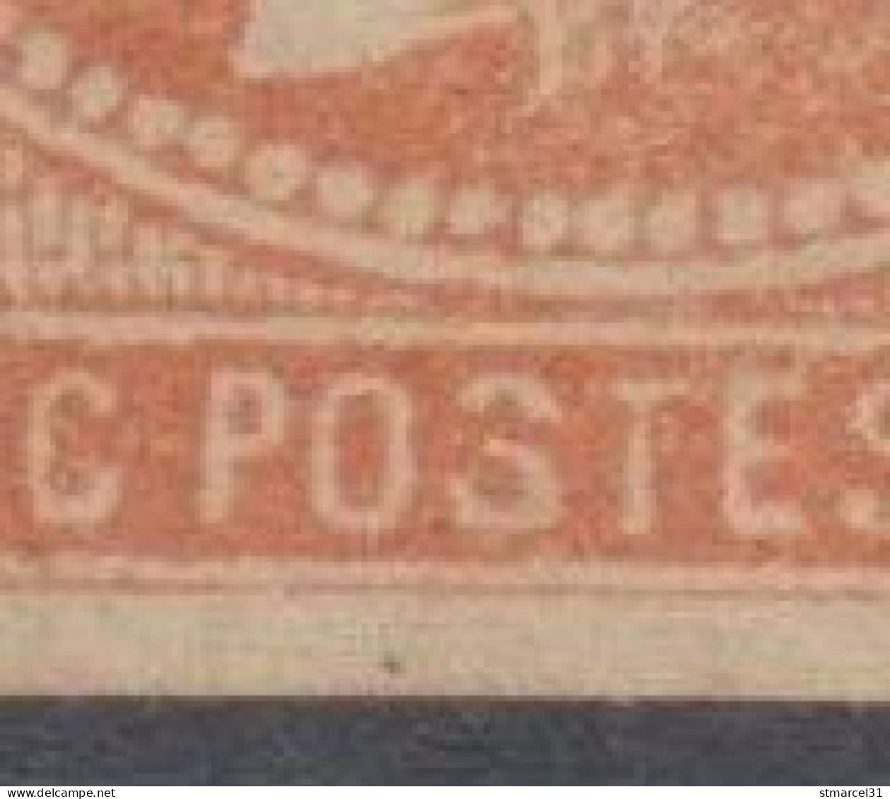 SUPERBE VARIETE "POôTES" Sur N°48 ORANGE CLAIR BE - 1870 Bordeaux Printing