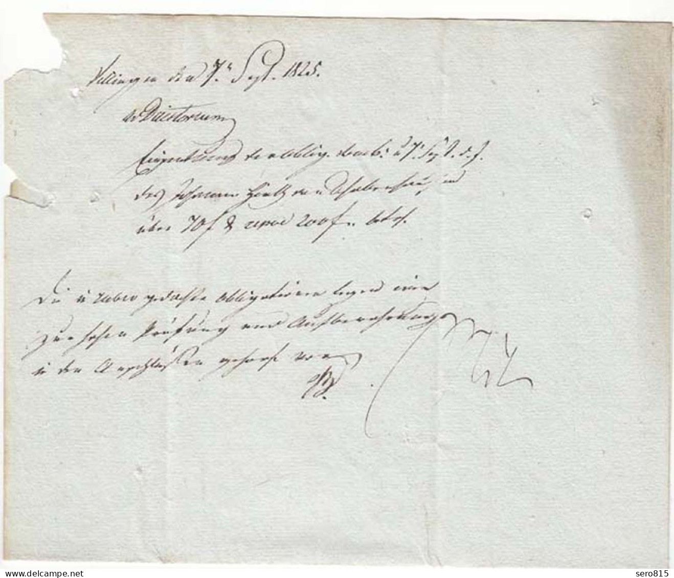 Baden - 1825 Brief  CONSTANZ L2r Mit Inhalt  (12140 - Andere & Zonder Classificatie