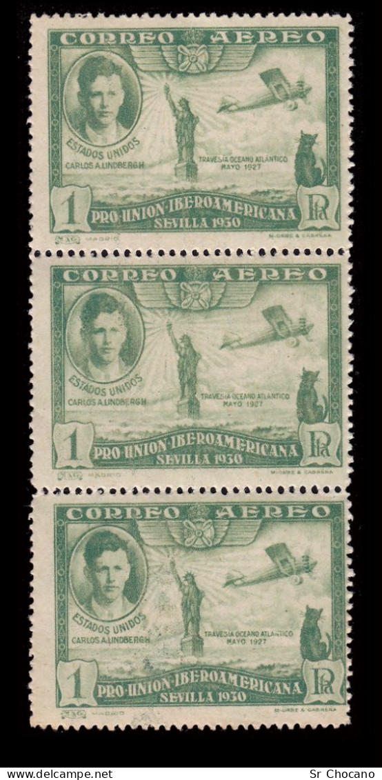 España.1930.Pro Unión Iberoamericana.1p.Blq3.MNH.Edifil 588 - Unused Stamps