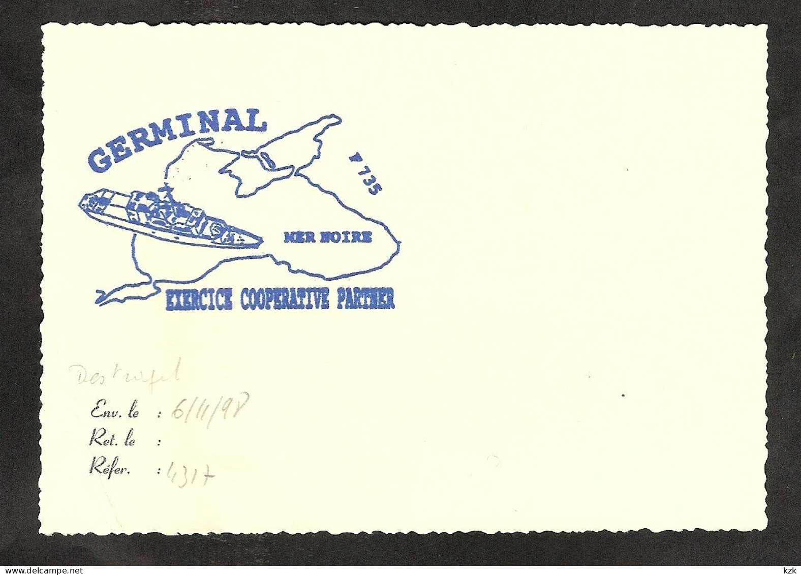 3 02	144	-	Frégate  Germinal - Correo Naval
