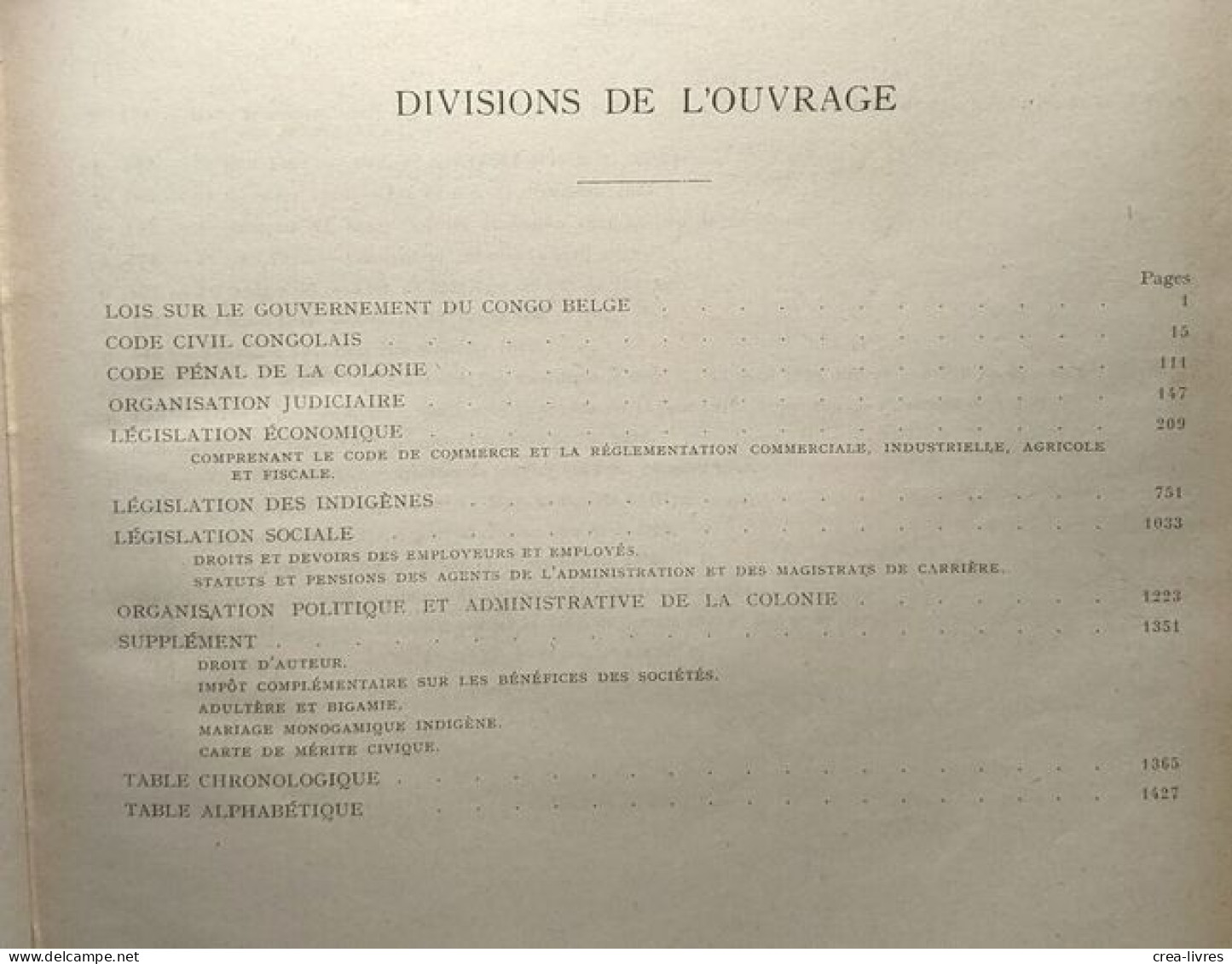 Codes Et Lois Du Congo Belge - Sixième édition Des Codes Louwers Revue Corrigée Et Augmentée - Recht