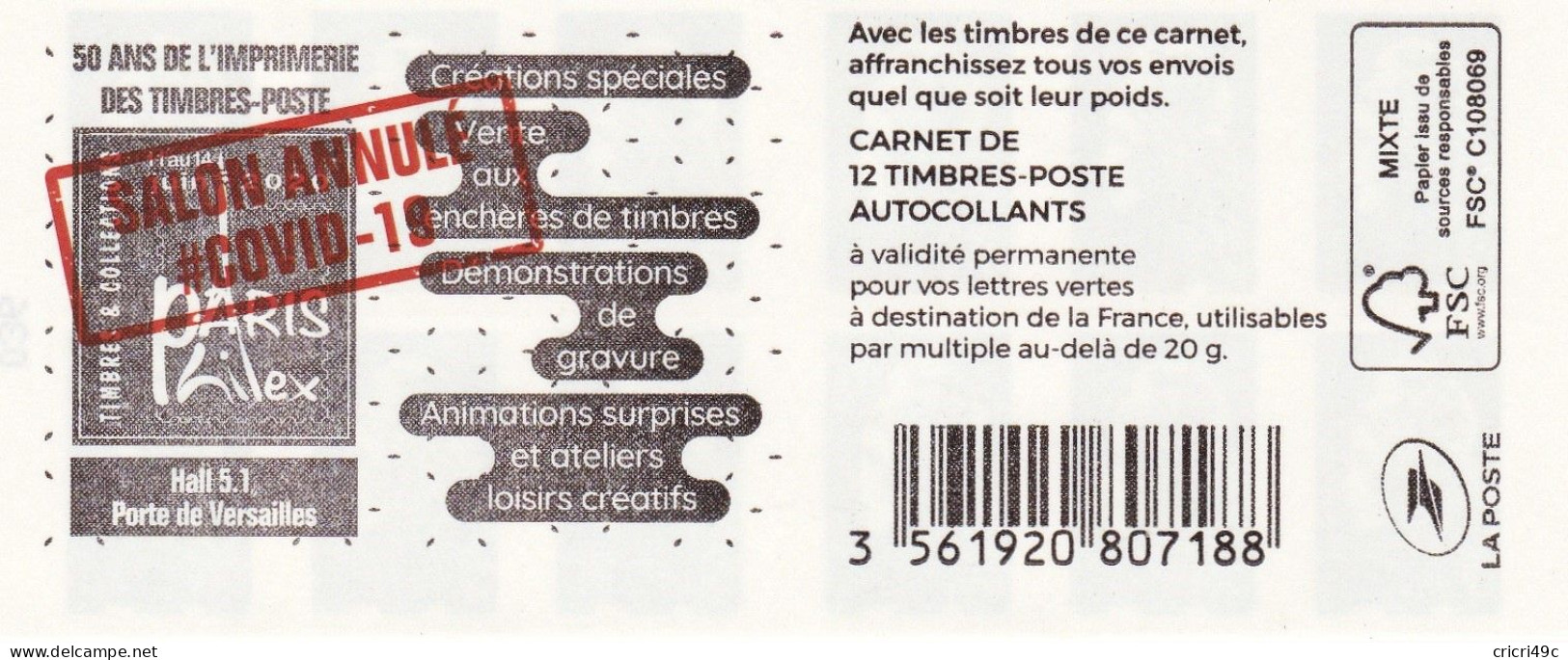 Marianne D'Yseult YZ. Carnet De 12 Timbres N° Y&T 1598-C12 Neuf** (MG) - Modern : 1959-…