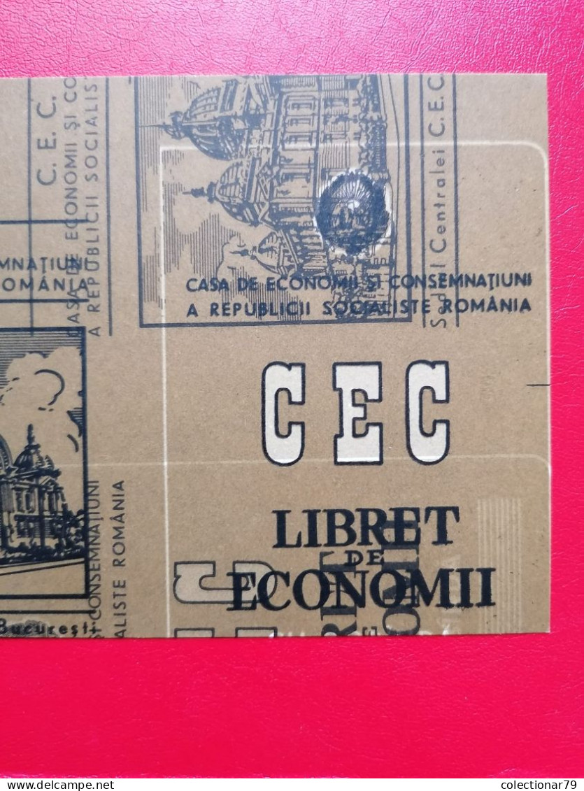 Romania Coperta Livret CEC Rebut, Eroare De Tiparire - Lettres & Documents
