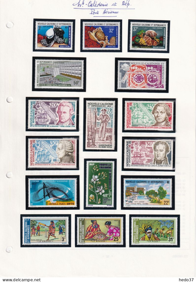 Nouvelle Calédonie - Collection Poste aérienne n°73/344 - Neufs ** sans charnière - TB