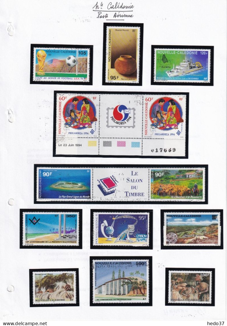 Nouvelle Calédonie - Collection Poste aérienne n°73/344 - Neufs ** sans charnière - TB