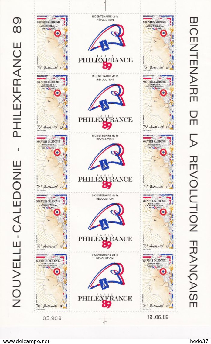 Nouvelle Calédonie Poste Aérienne N°261A/262A - Feuille Entière - Neuf ** Sans Charnière - TB - Unused Stamps