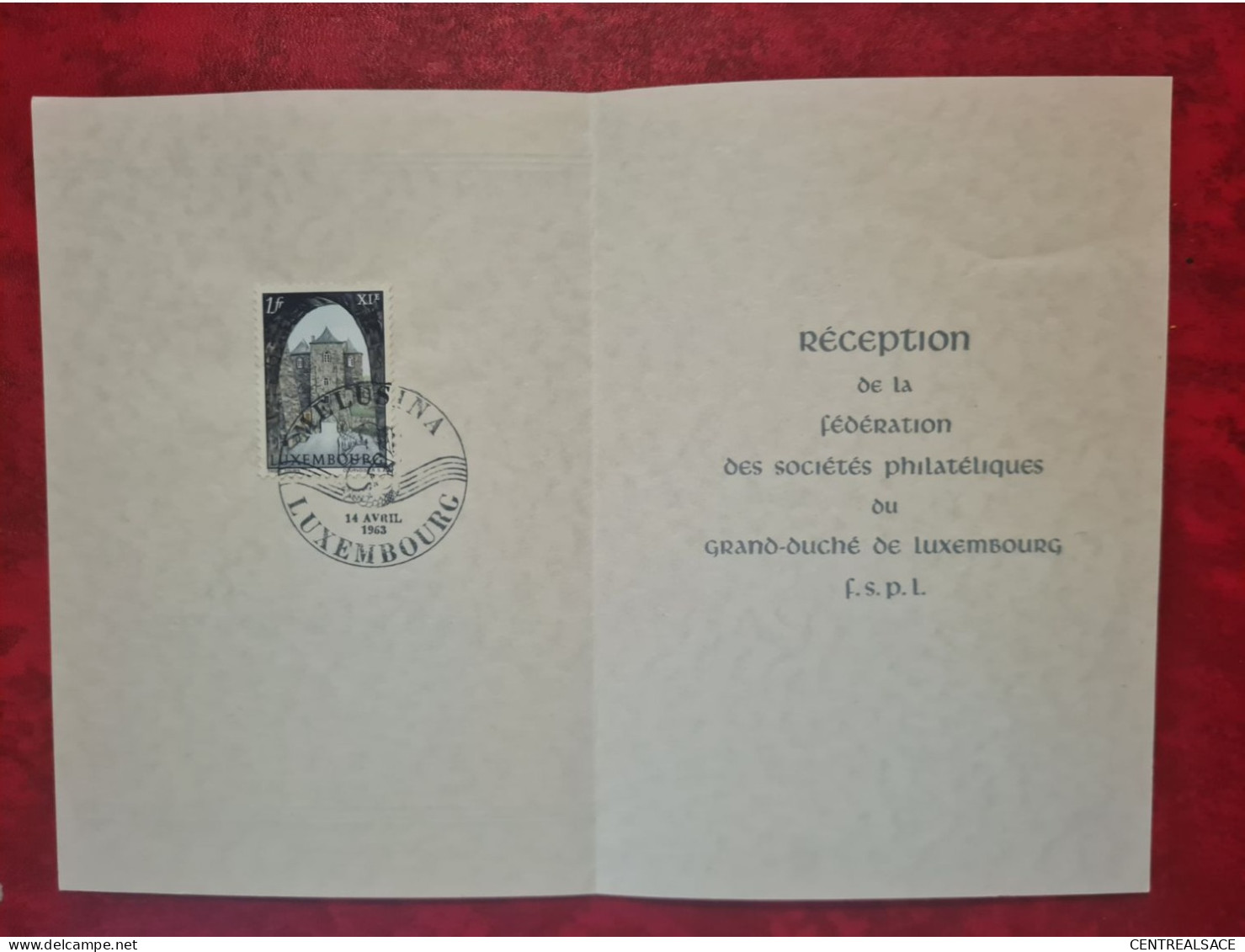 Lettre Luxembourg 1963 MELUSINA RECOMMANDE PLUS RECEPTISSE DE DEPOT PLUS FEUILLET - Other & Unclassified