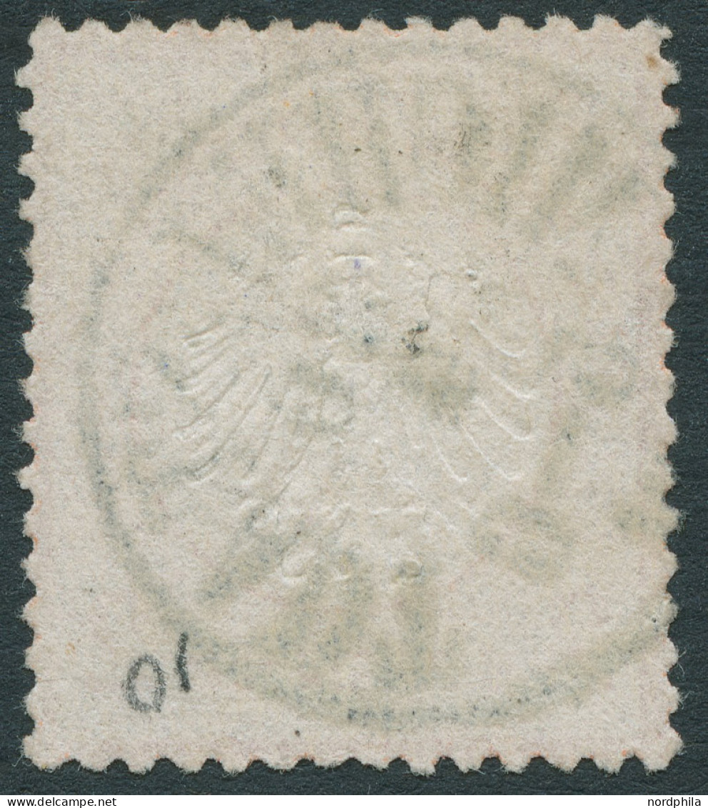 Dt. Reich 8 O, 1872, 2 Kr. Rötlichorange, Nachverwendetet Thurn Und Taxis Stempel MICHELSTADT, Kabinettstück Mi. 400.- - Other & Unclassified