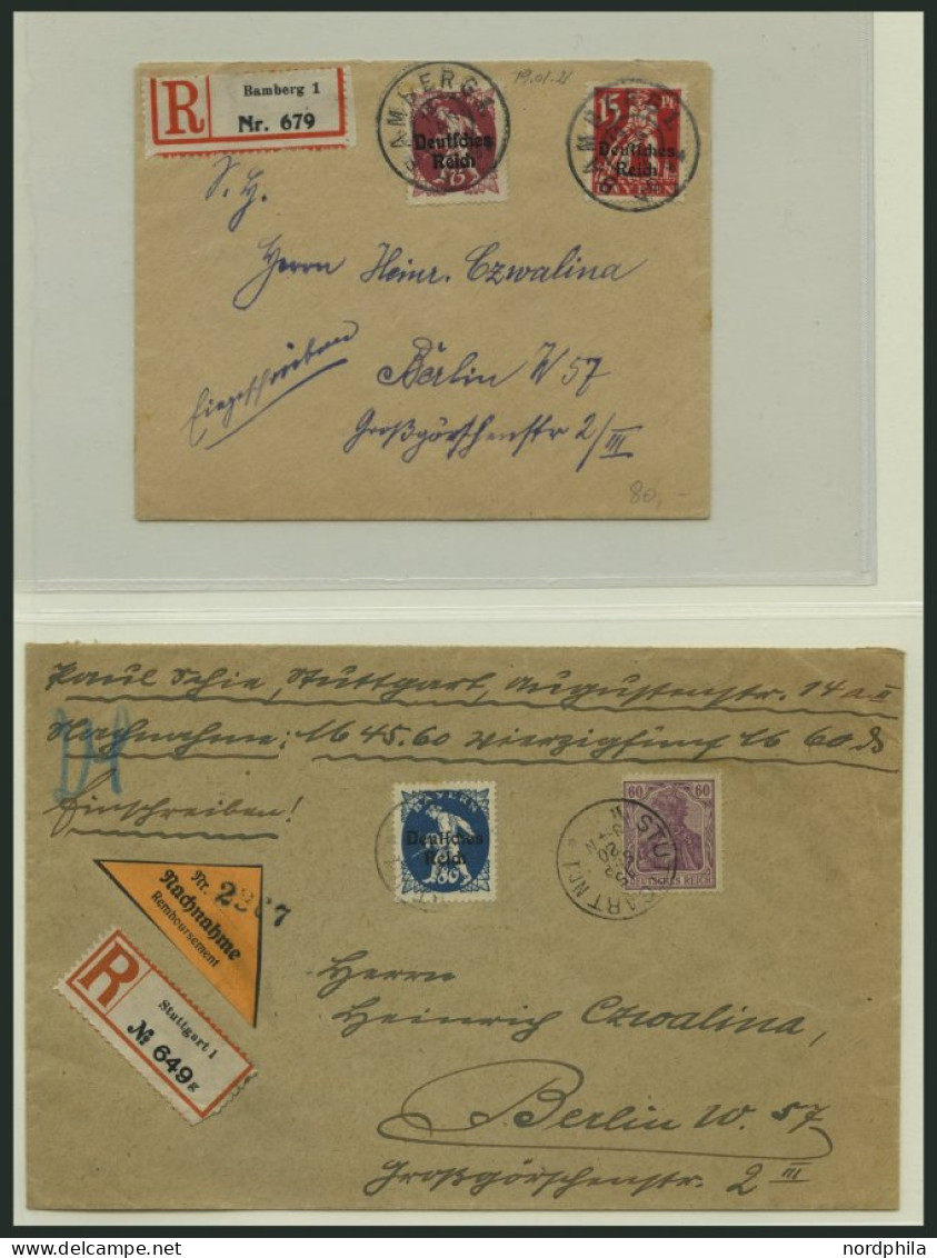 SAMMLUNGEN, LOTS O, BRIEF, Saubere Gestempelte Sammlung Inflation Von 1919-22 Im Neuwertigen Leuchtturm Falzlosalbum, Mi - Gebraucht