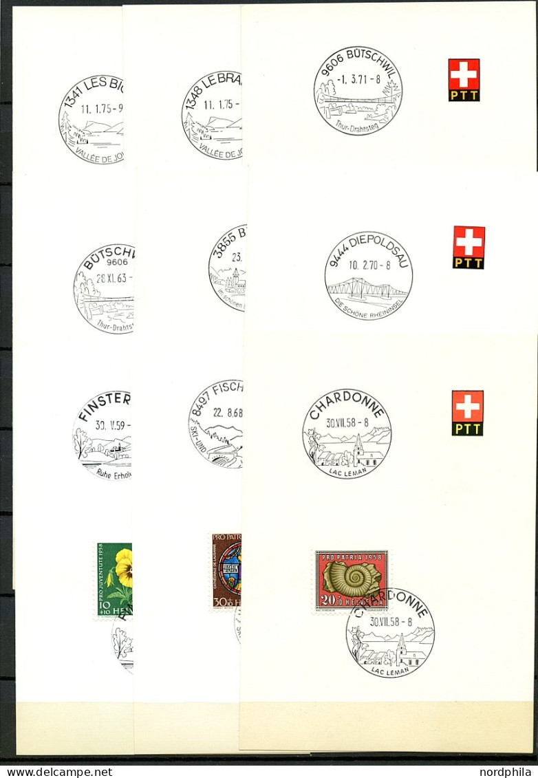 SAMMLUNGEN 527 BRIEF, Schweiz ab ca. 1949, Sammlung von 90 Belegen alle Bezug auf Wasserwirtschaft, Seen, Flüsse und The