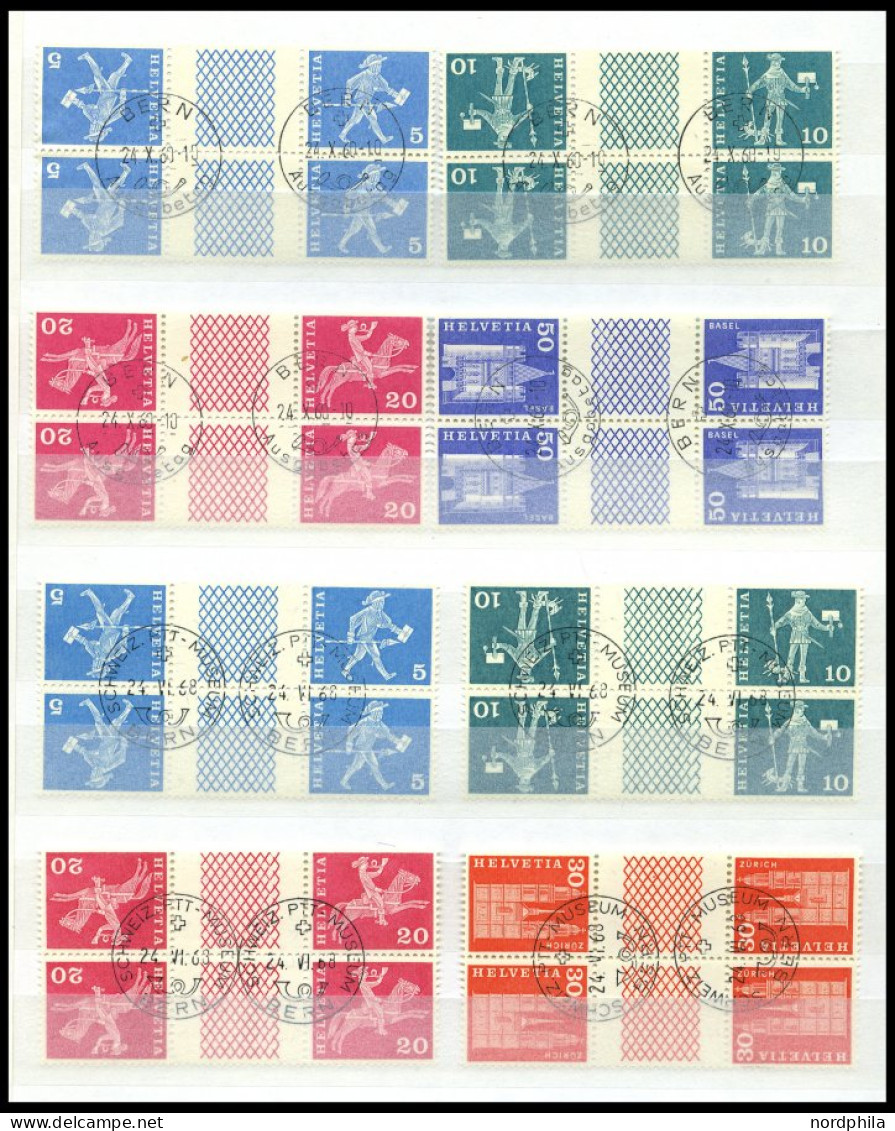 SAMMLUNGEN VB O , 1941-75, Sammlung Von 418 Verschiedenen Viererblocks Mit Zentrischen Ersttagsstempeln, Prachtsammlung, - Collections