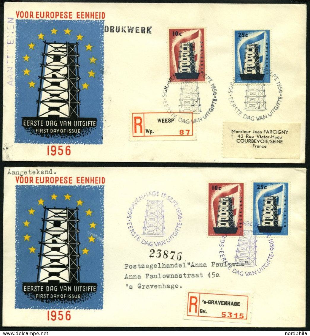 EUROPA UNION Brief,o , 1956-74, Wohl Komplette Gestempelte Umfangreiche Sammlung Gemeinschaftsausgaben In 14 Ringbindern - Sammlungen