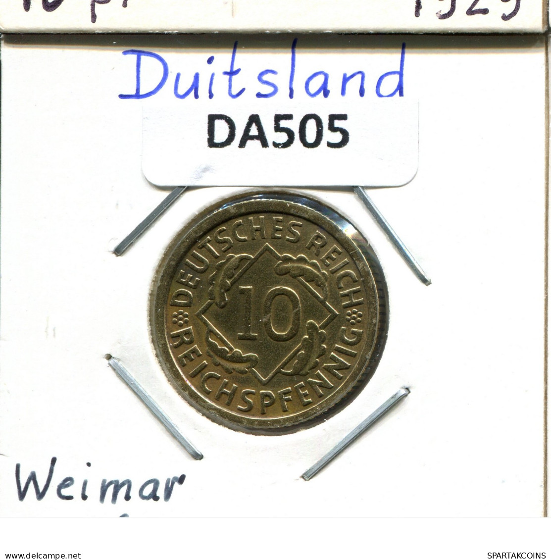 10 REICHSPFENNIG 1930 A GERMANY Coin #DA505.2.U.A - 10 Rentenpfennig & 10 Reichspfennig