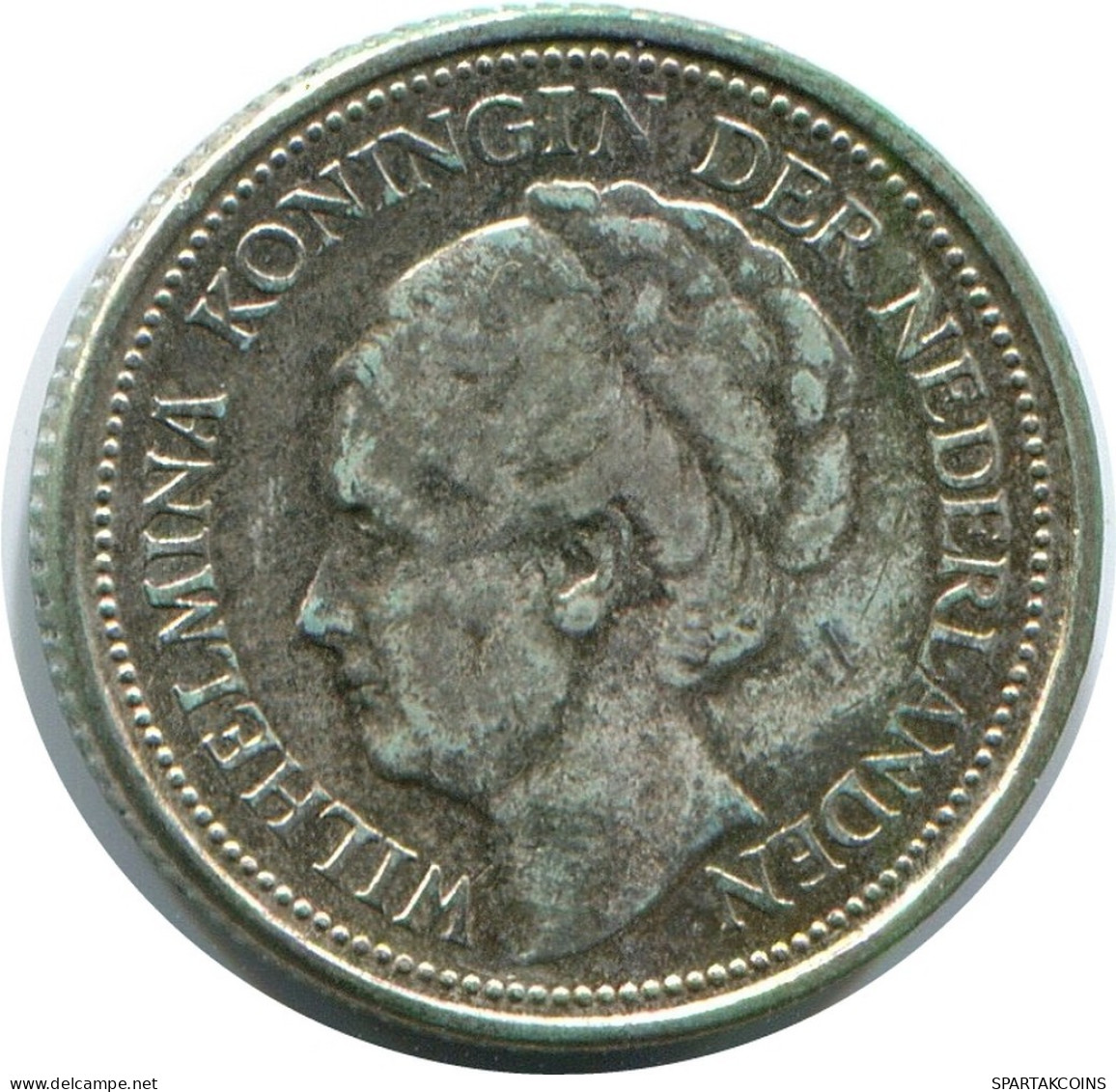10 CENTS 1934 NETHERLANDS SILVER Coin #AR967.U.A - 10 Cent