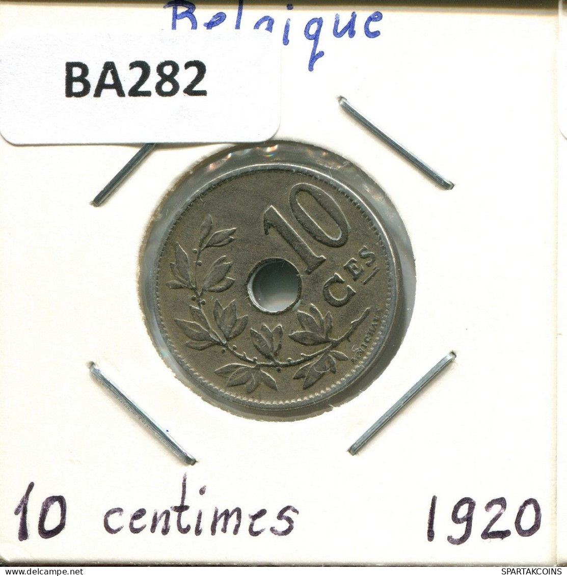 10 CENTIMES 1920 FRENCH Text BELGIUM Coin #BA282.U.A - 10 Cent